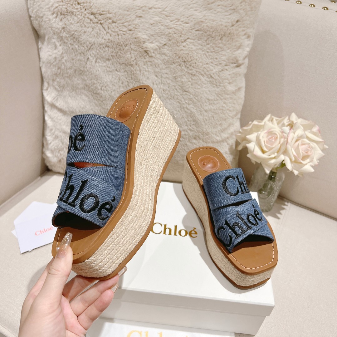 Chloe Woody Wedge Espadrille - everydesigner