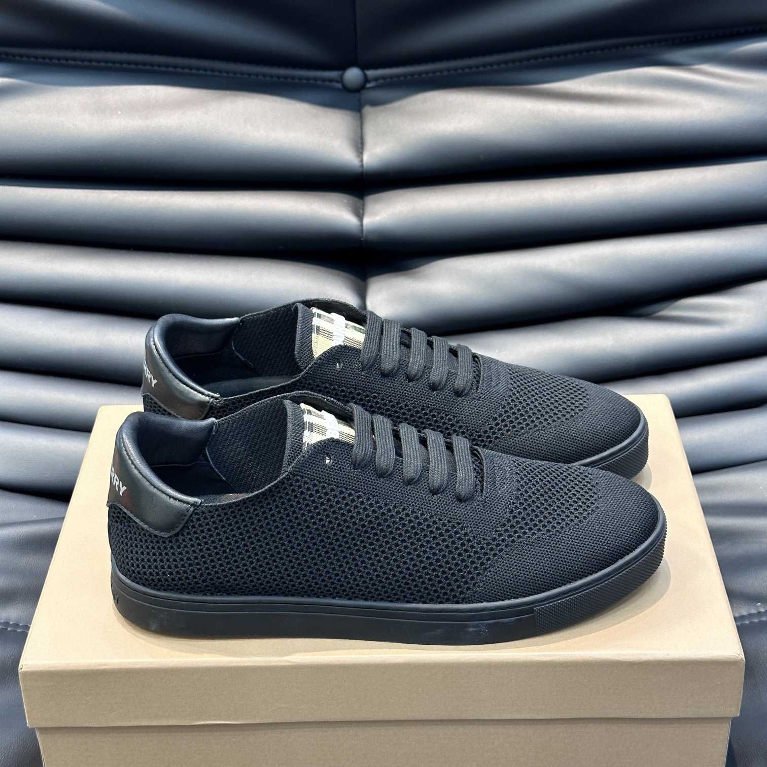 Burberry Nylon, Leather And Cotton Sneakers - everydesigner