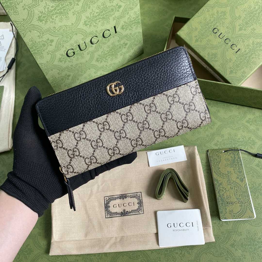 Gucci GG Marmont Zip Around Wallet(19-10-3.5cm)    - everydesigner