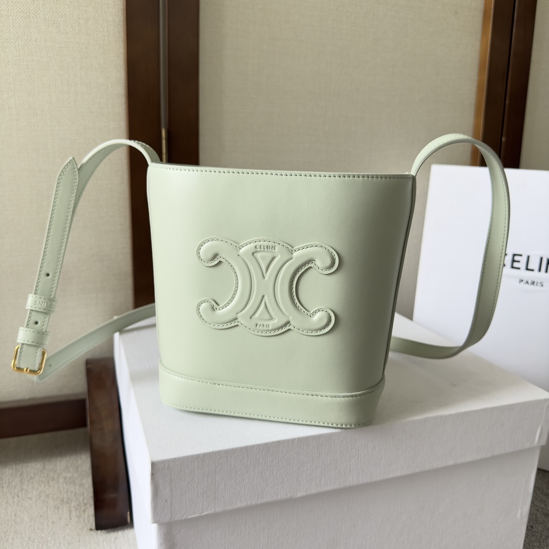 Celine Mini Bucket Cuir Triomphe In Smooth Calfskin  - everydesigner