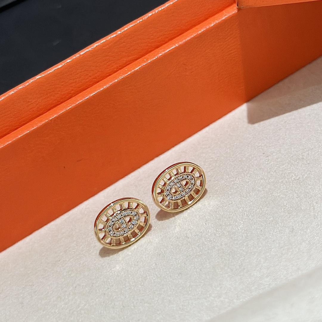 Hermes Chaine D'ancre Divine Stud Earrings - everydesigner