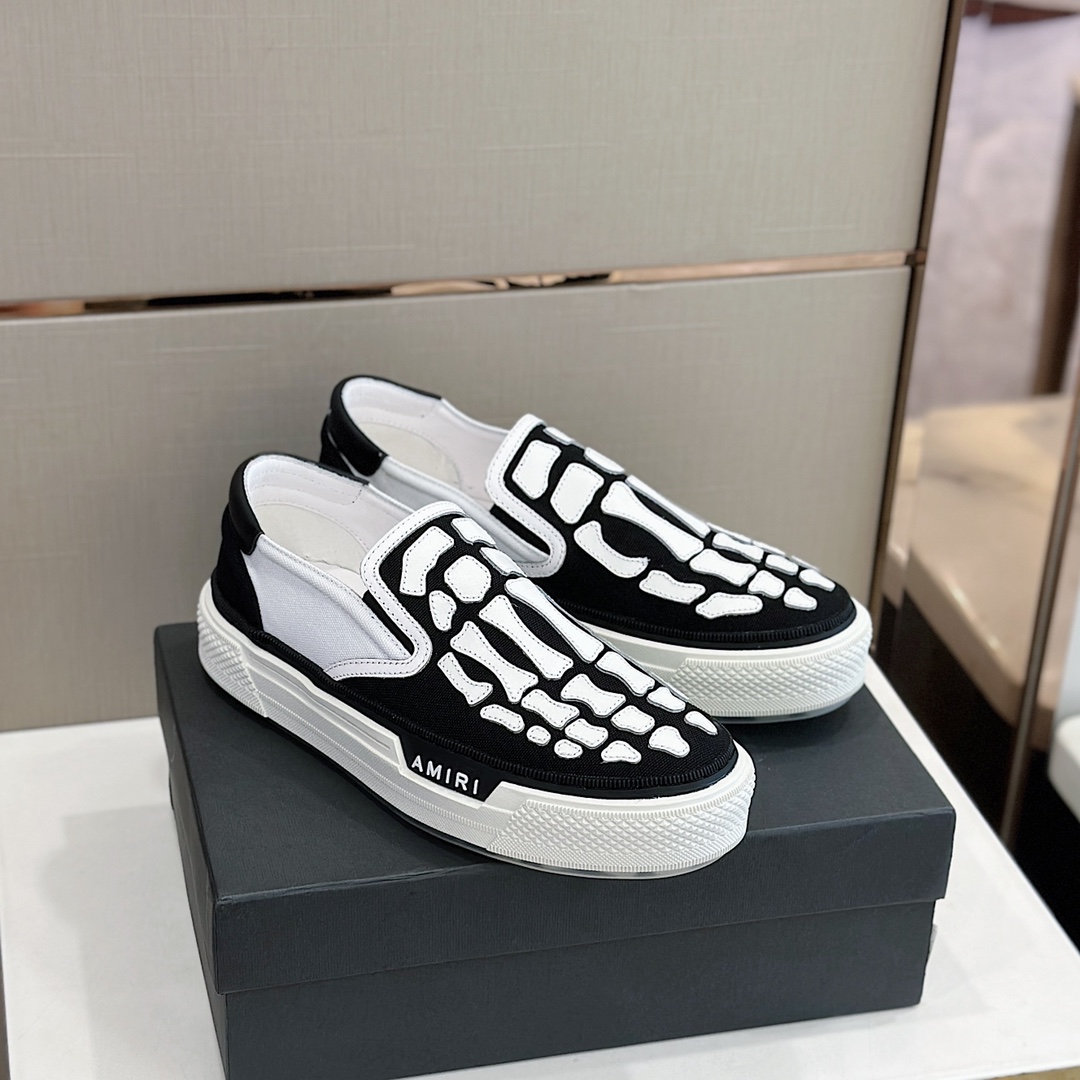 Amiri Skel Top Slip-on Sneakers - everydesigner