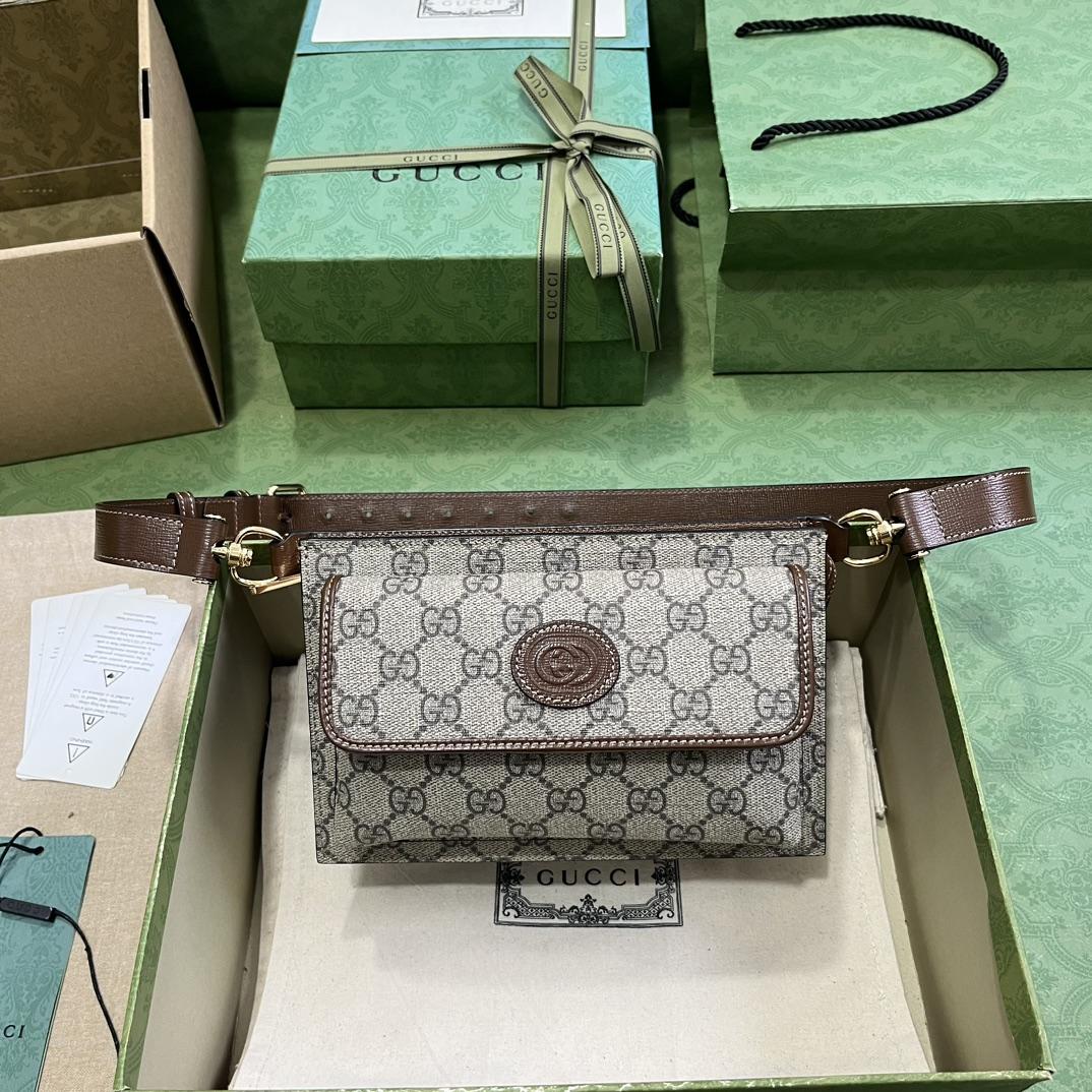 Gucci GG Belt Bag With Interlocking G (18-13-5cm) - everydesigner