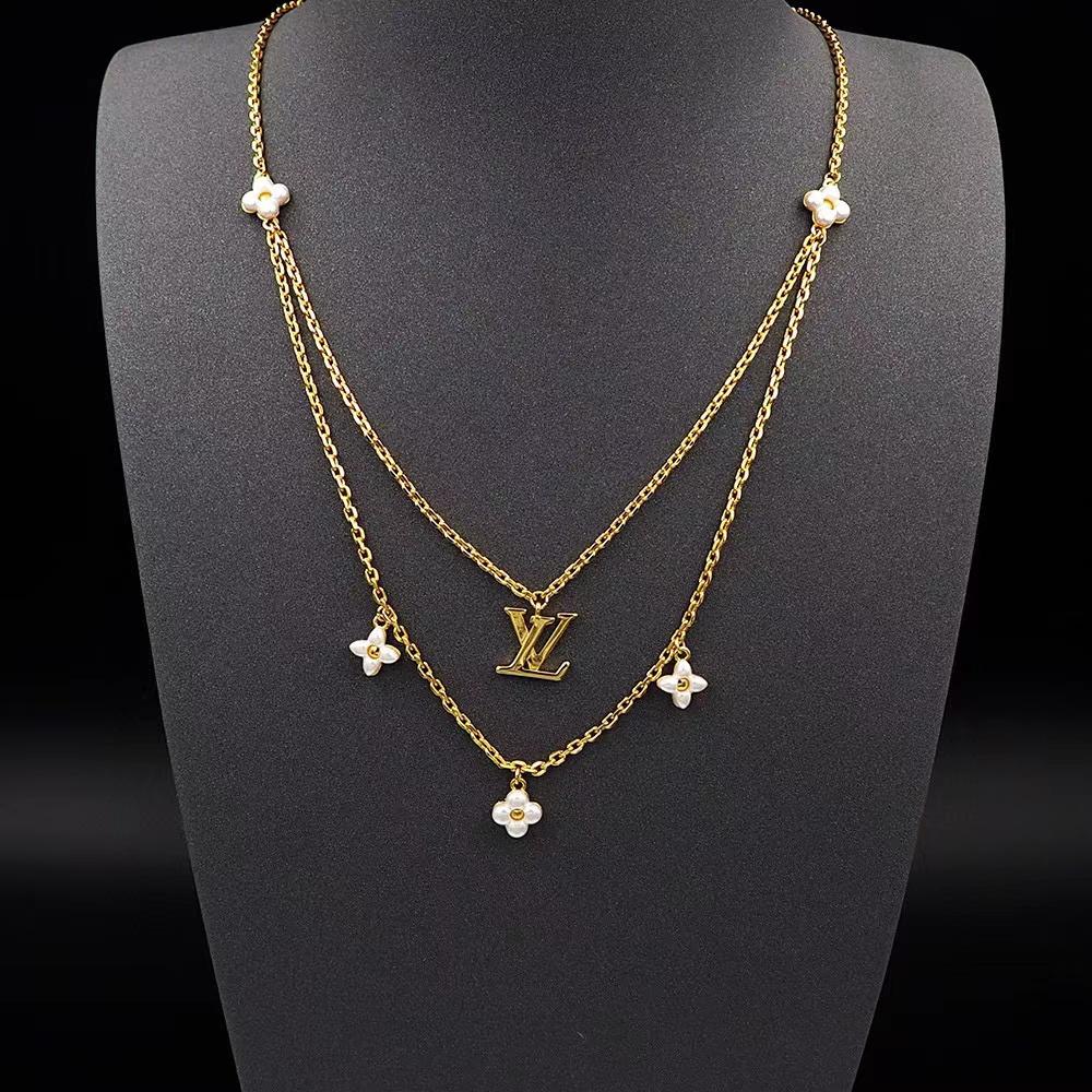 Louis Vuitton LV Floragram Necklace   M00981 - everydesigner