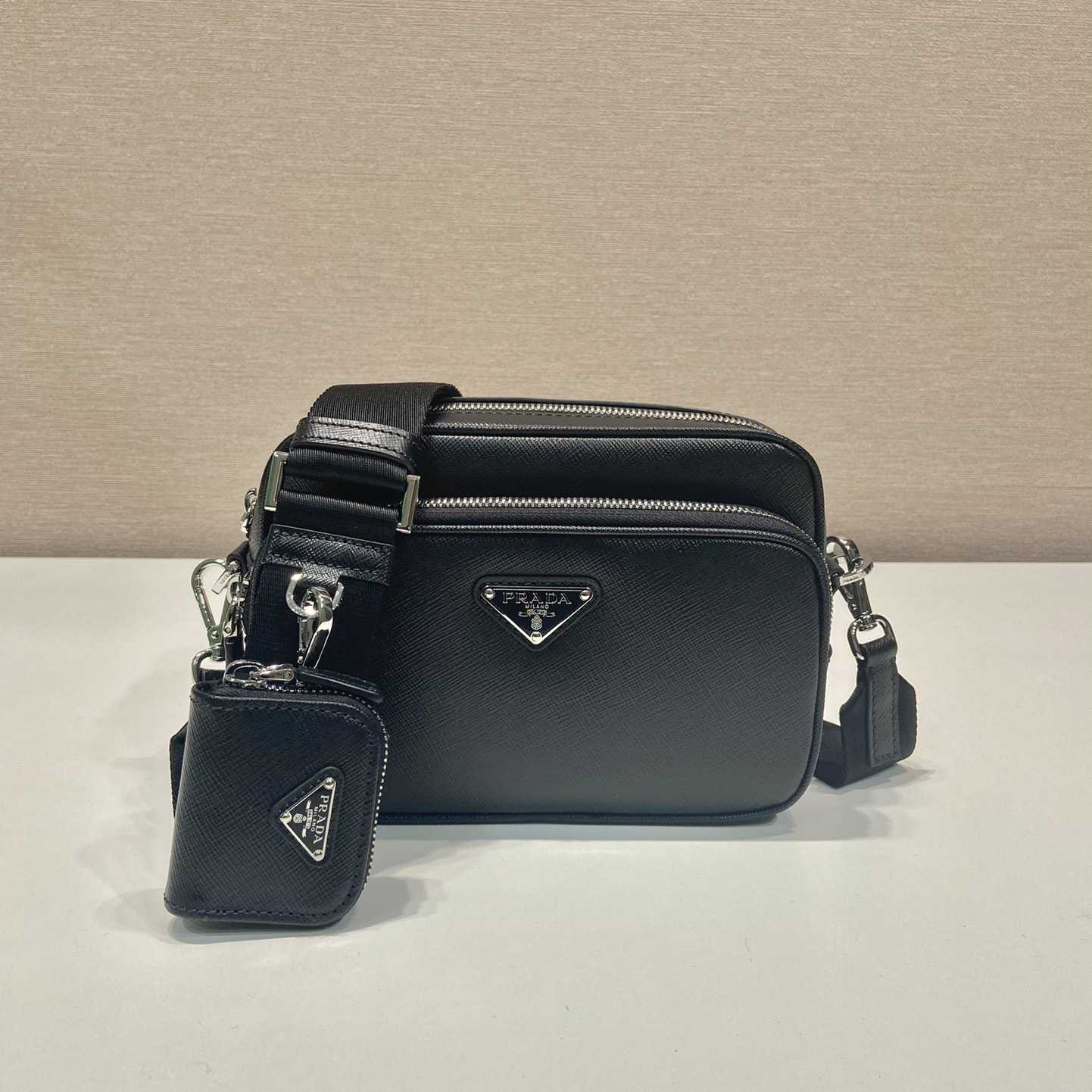 Prada Saffiano Leather Shoulder Bag - everydesigner