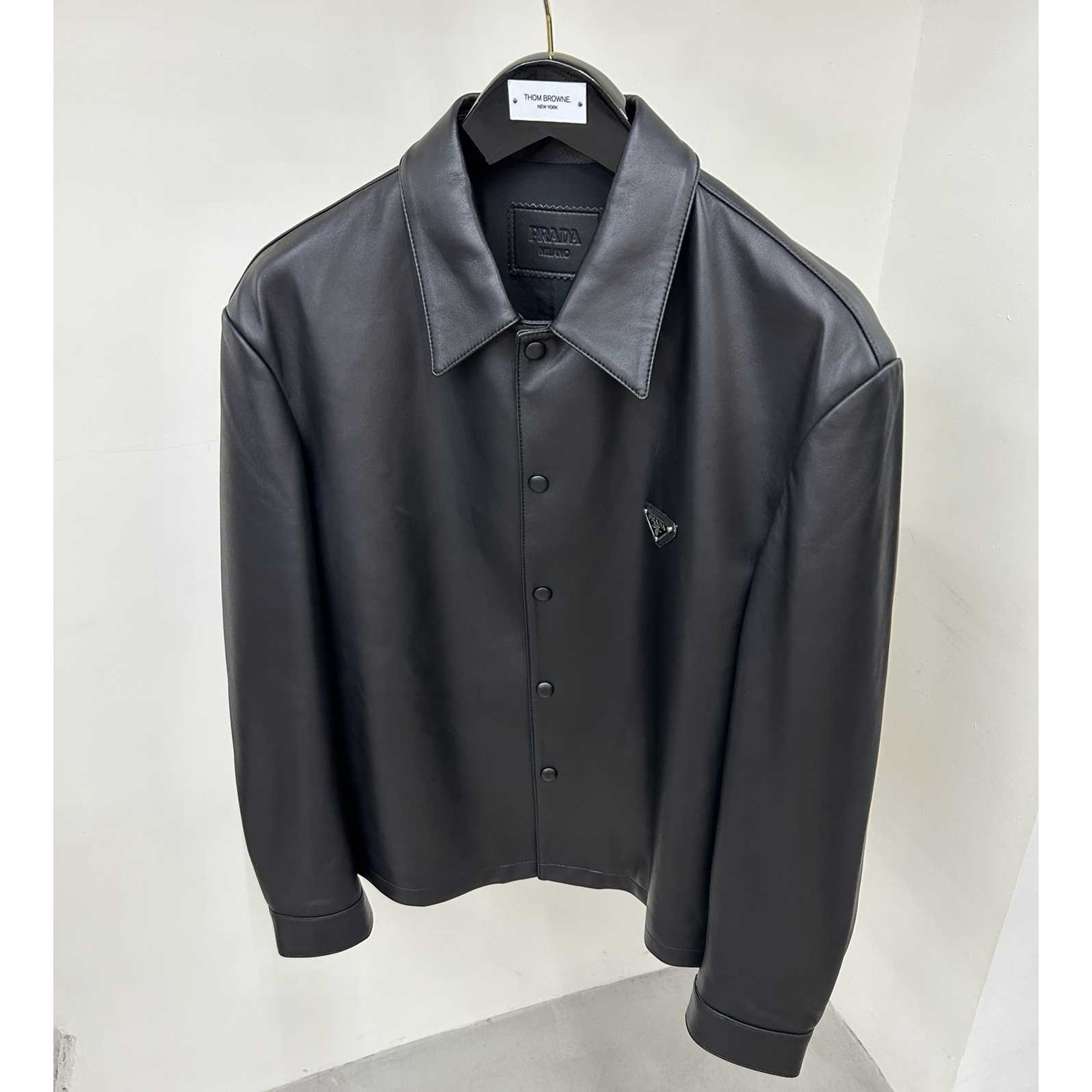 Prada Nappa Leather Shirt - everydesigner