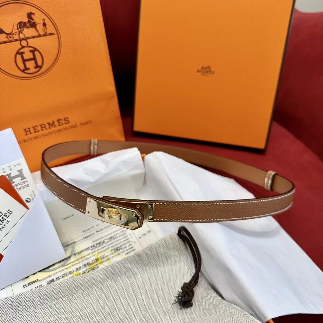 Hermes Authenticated Kelly Belt Leather - everydesigner