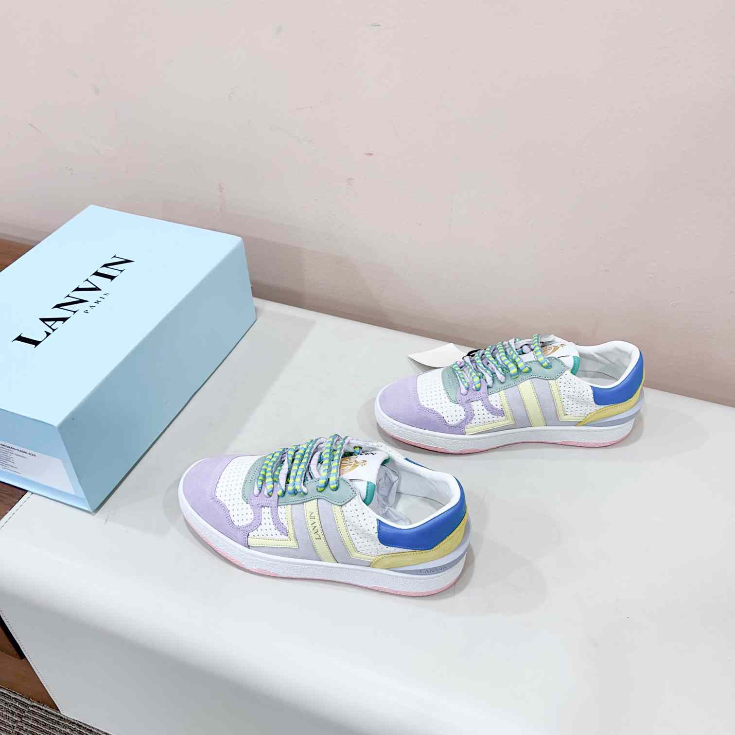 Lanvin Clay Colour-block Sneakers - everydesigner