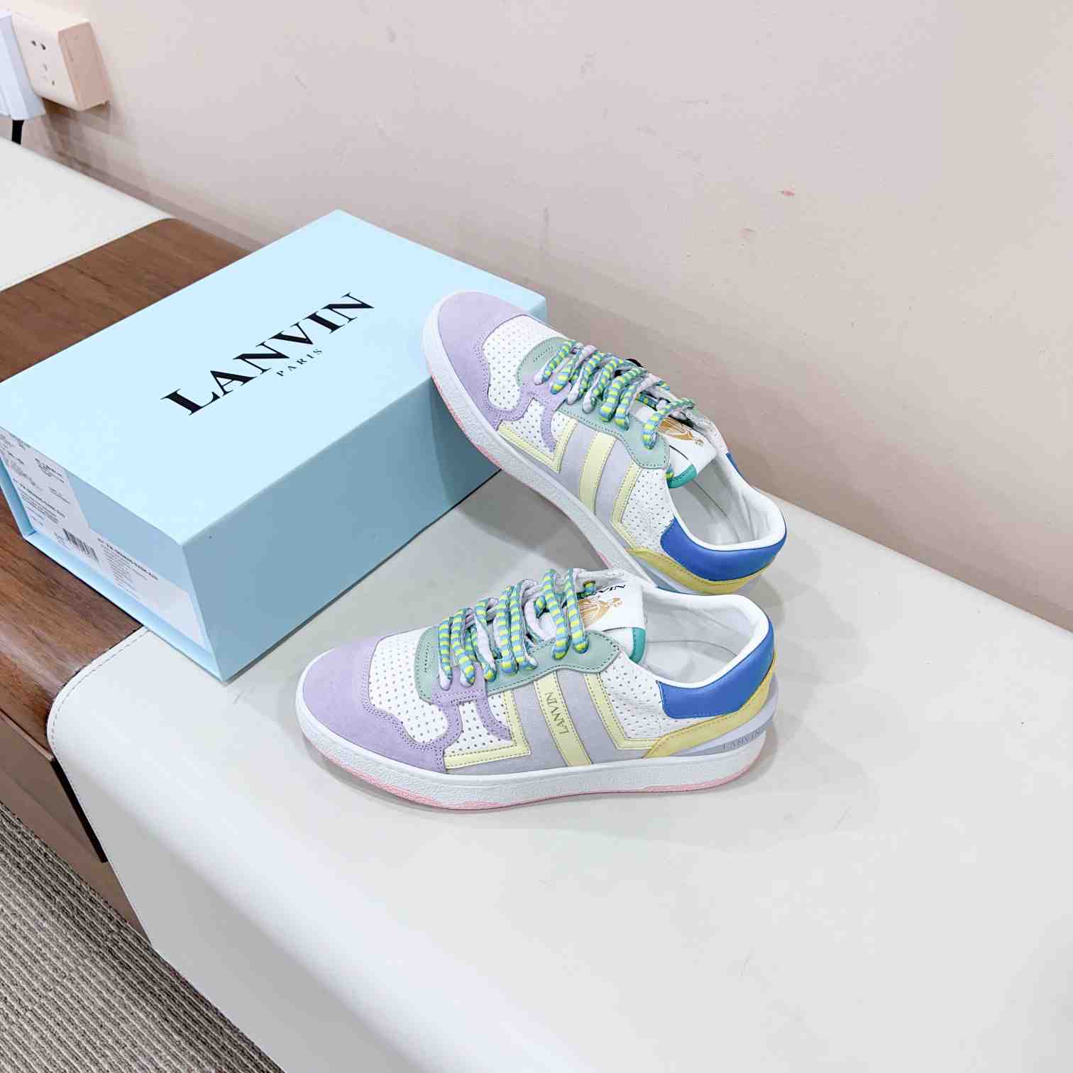 Lanvin Clay Colour-block Sneakers - everydesigner