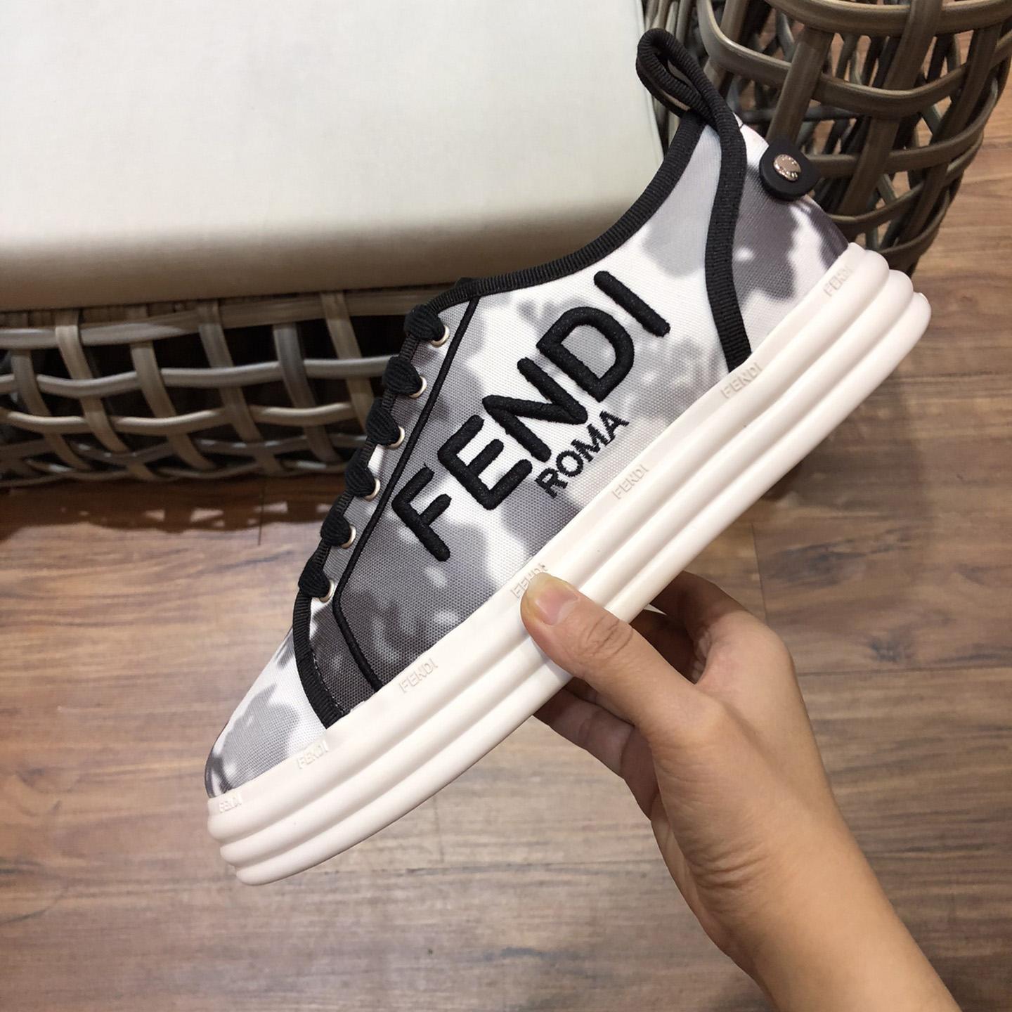 Fendi Rise Canvas Sneaker - everydesigner