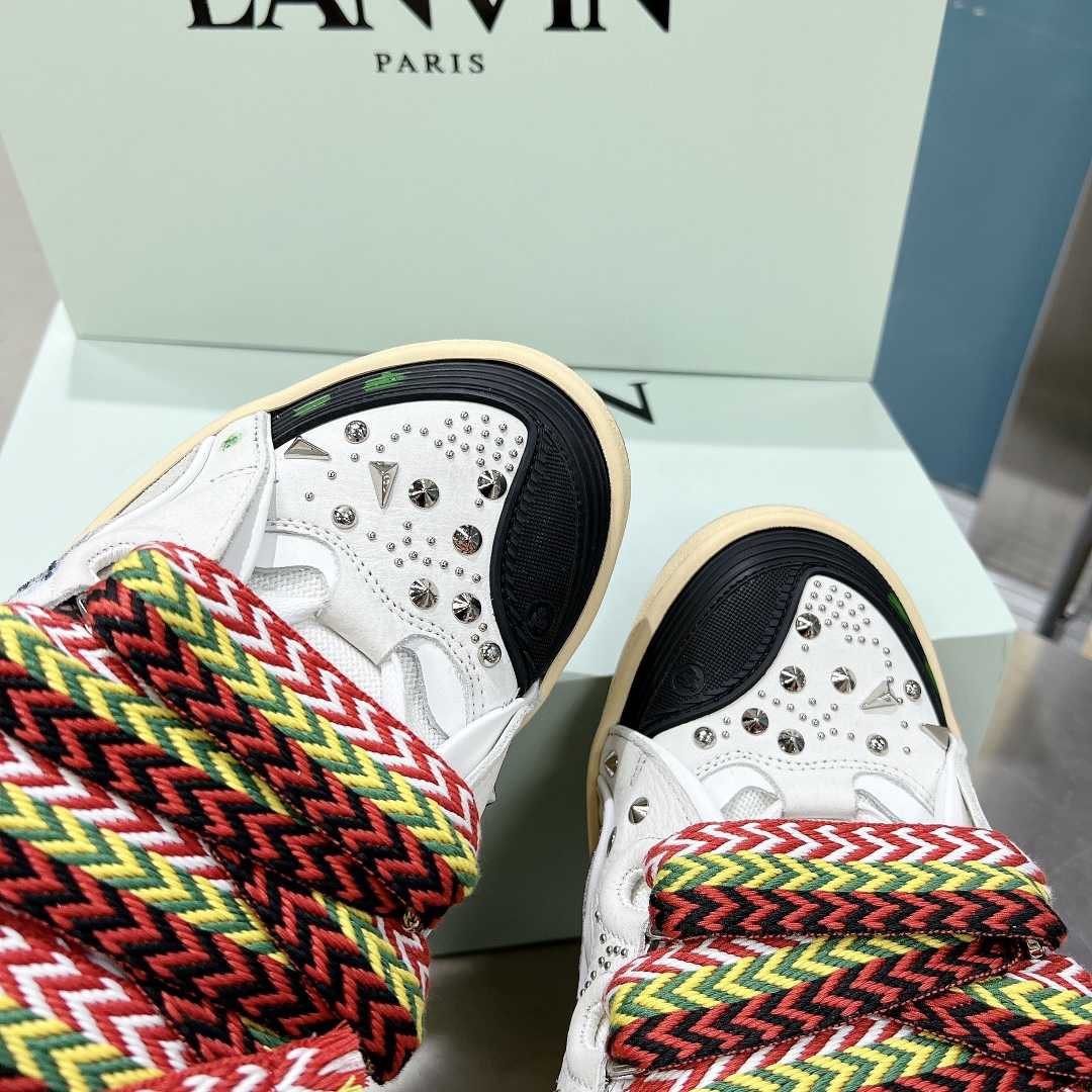 Lanvin Curb Lace Up Sneakers - everydesigner