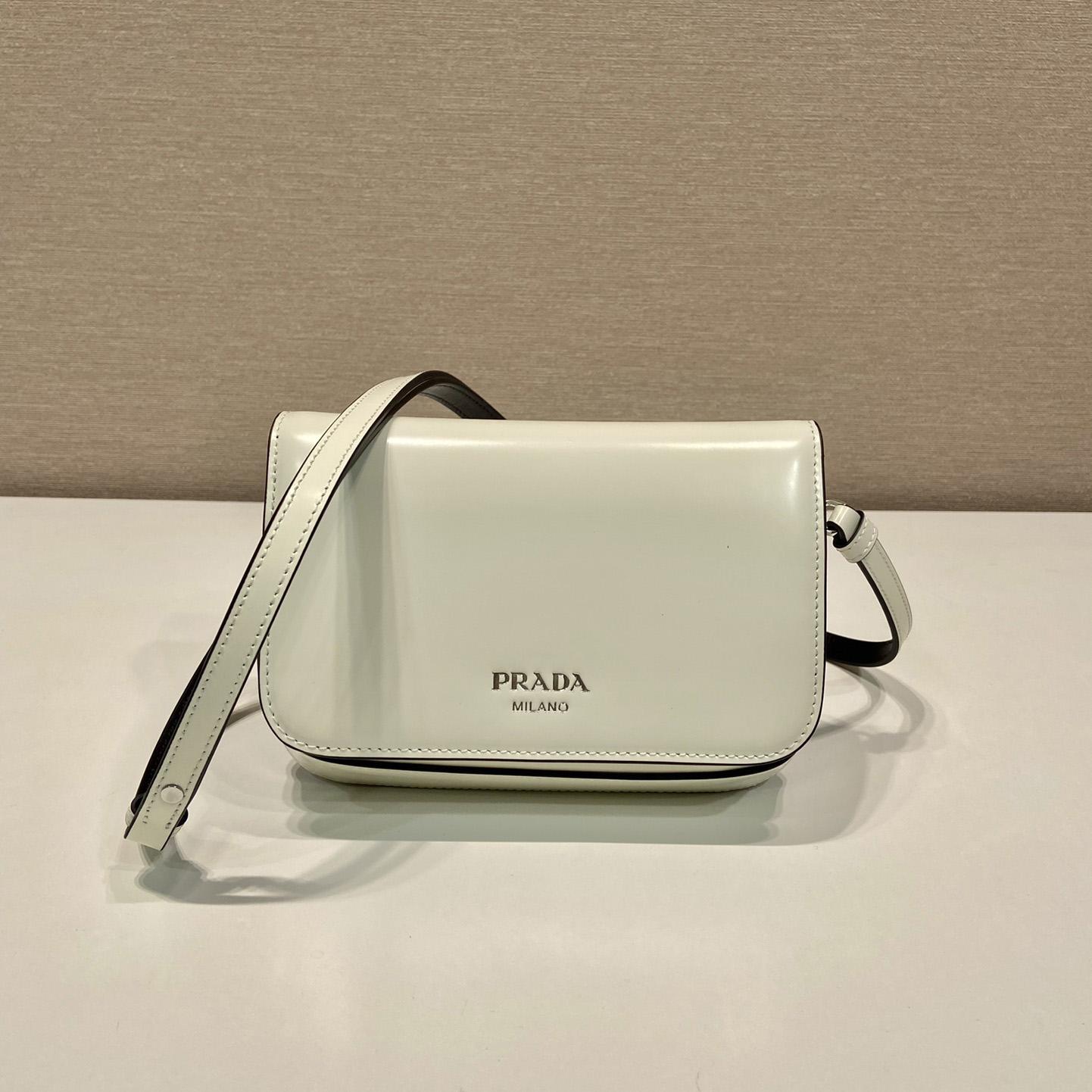 Prada Brushed Leather Mini-bag With Shoulder Strap - everydesigner