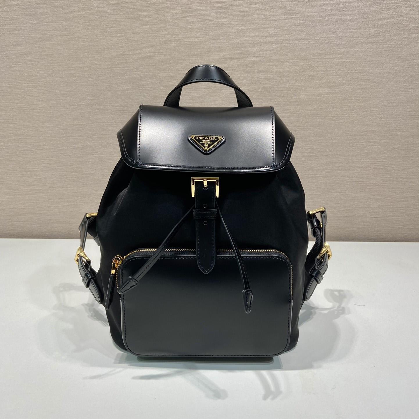 Prada Re-Nylon And Brushed Leather Backpack - everydesigner