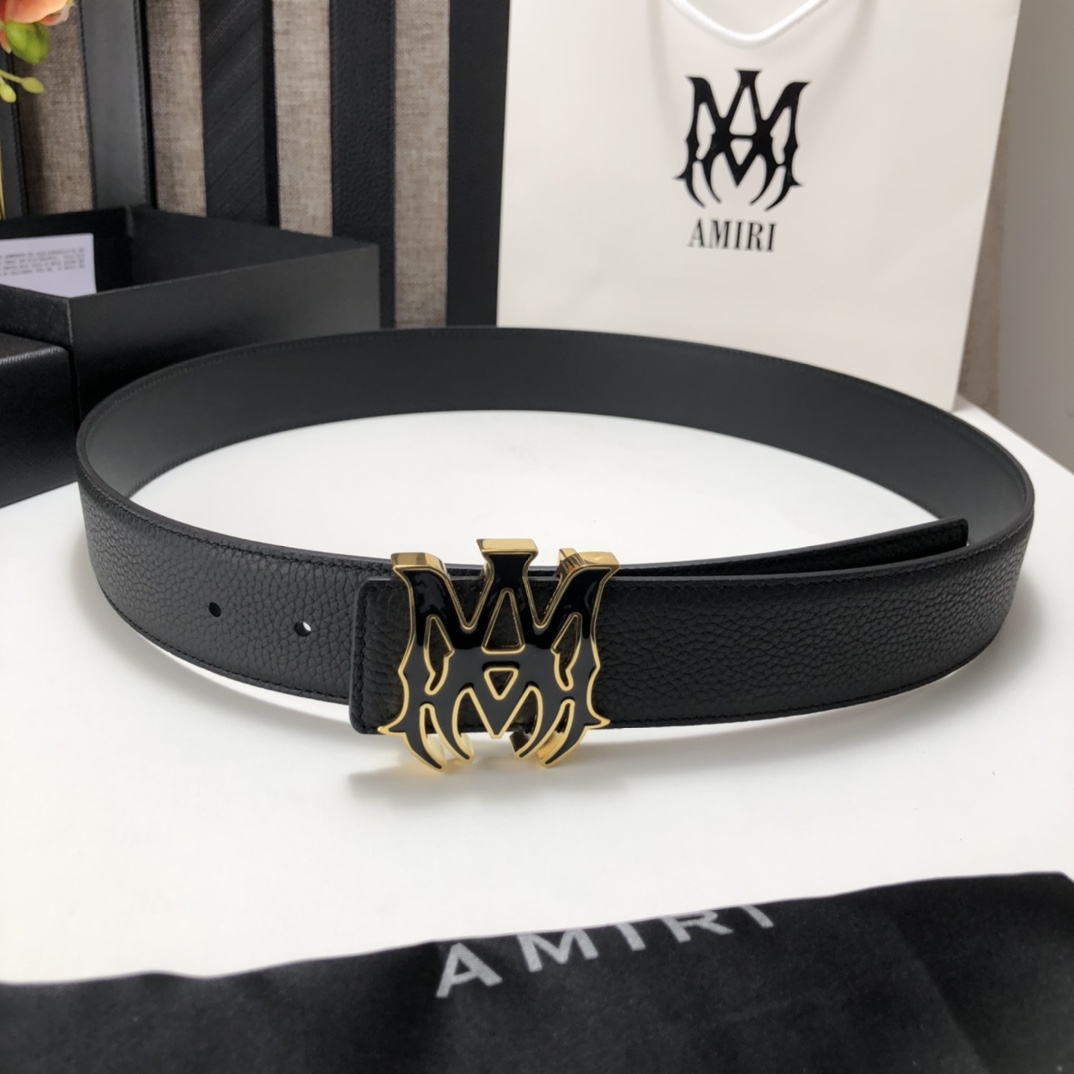 Amiri Ma Leather Belt - everydesigner