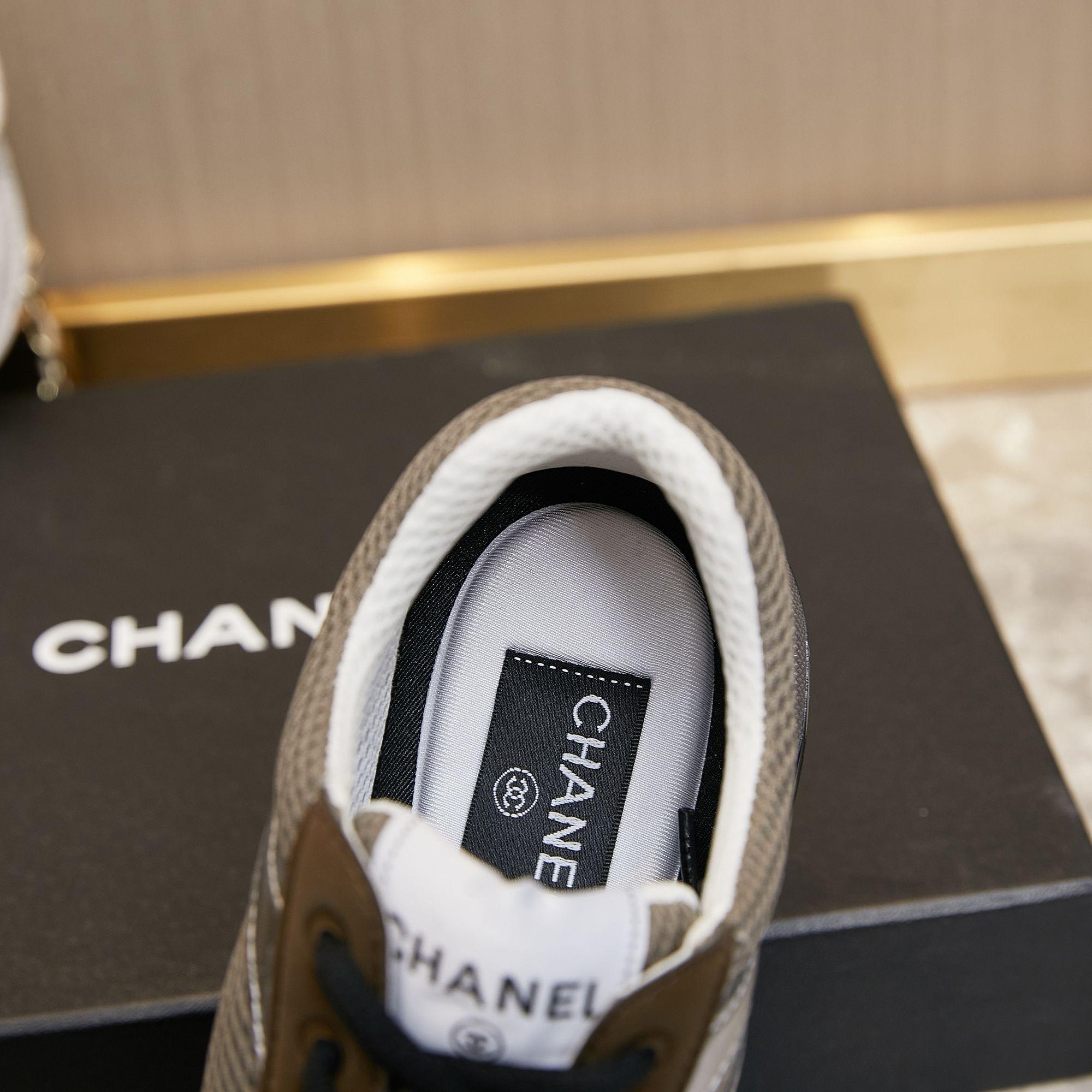 Chanel Fabric & Laminated Sneakers - everydesigner