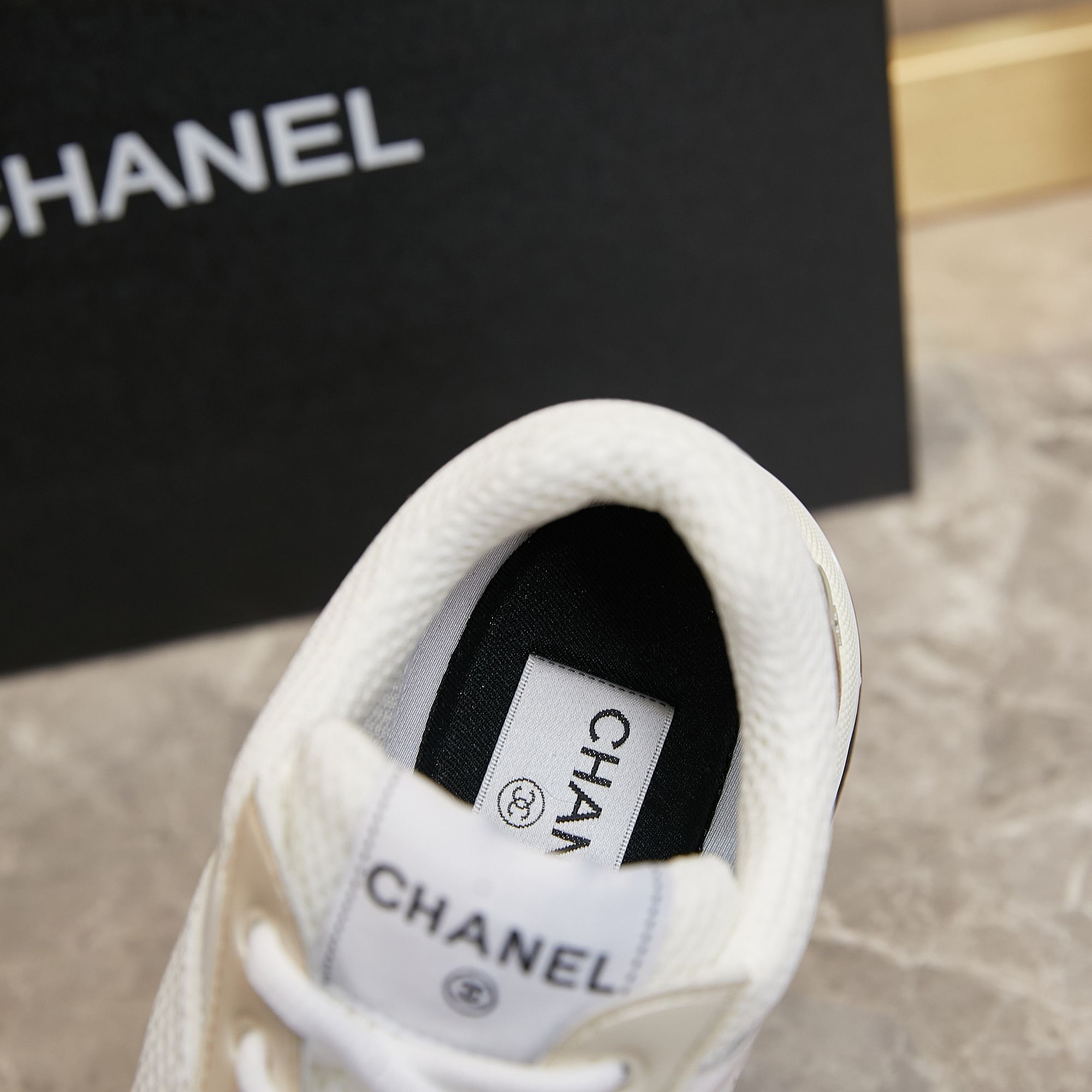 Chanel Fabric & Laminated Sneakers - everydesigner