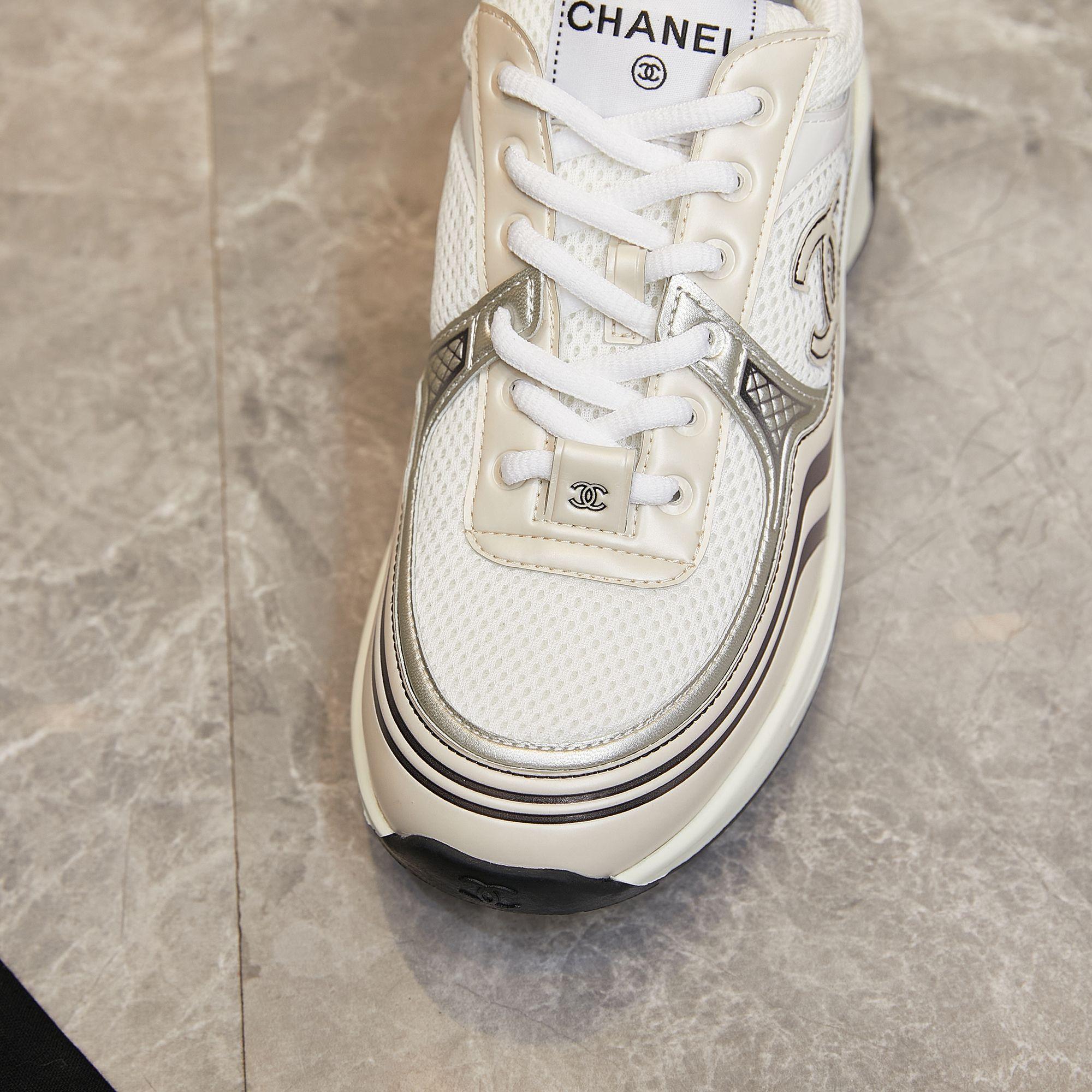 Chanel Fabric & Laminated Sneakers - everydesigner