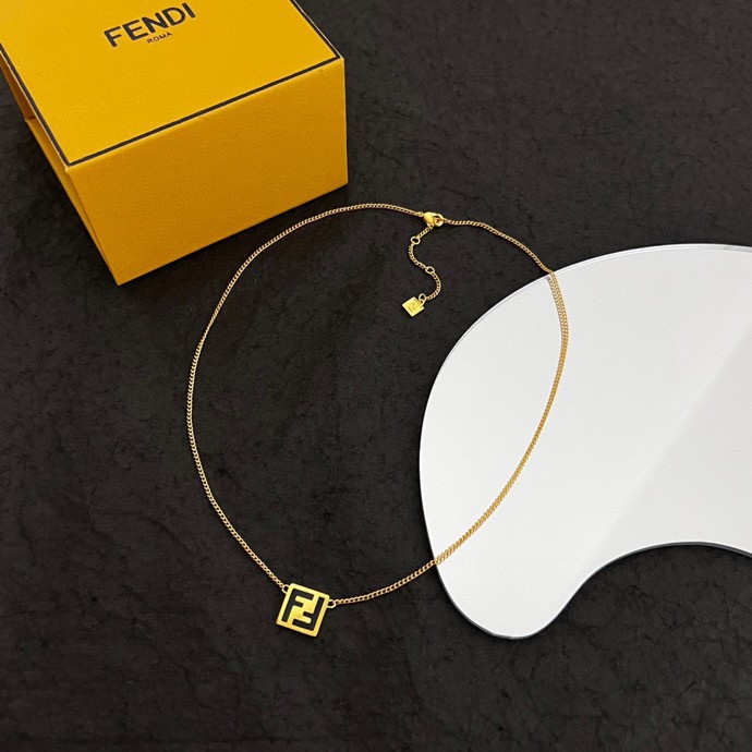 Fendi Forever Fendi Gold-coloured Necklace  - everydesigner