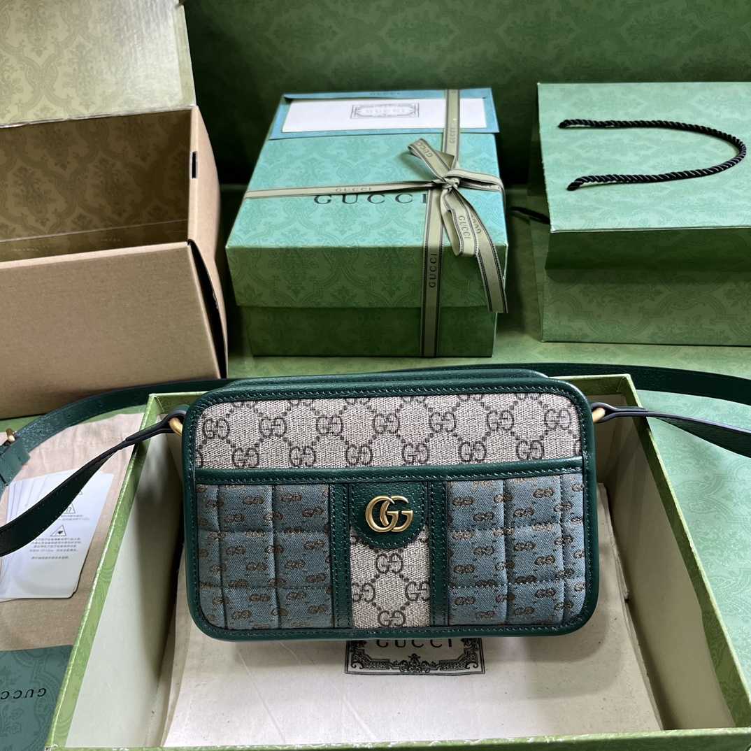 Gucci Mini GG Canvas Mini Shoulder Bag (21.5x 14x 7cm) - everydesigner