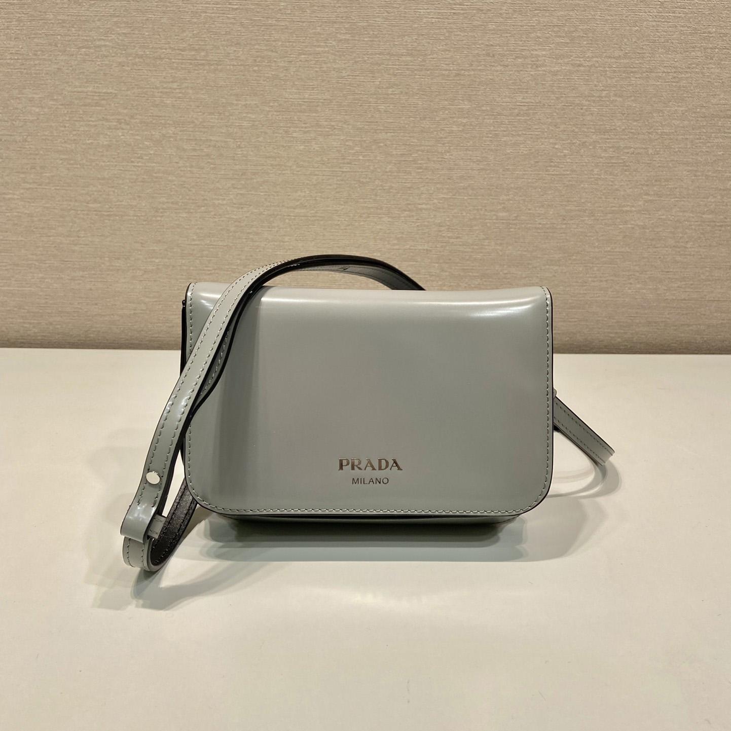 Prada Brushed Leather Mini-bag With Shoulder Strap - everydesigner