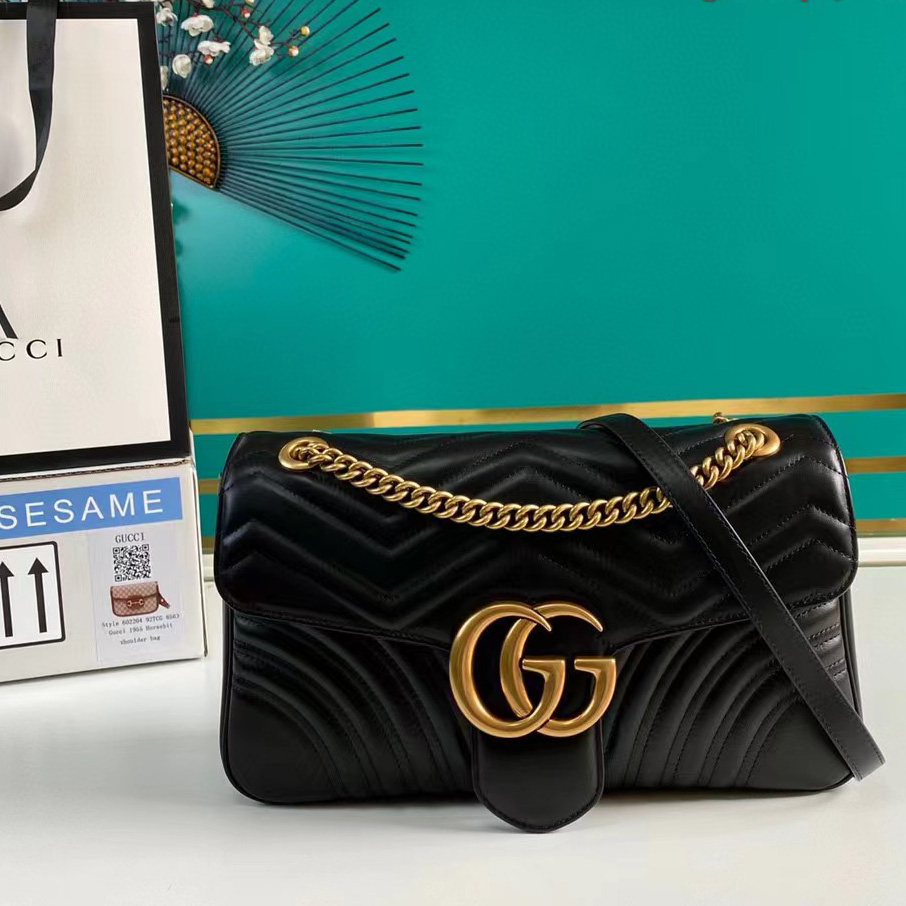 Gucci GG Marmont Medium Shoulder Bag(31-19-7CM)     - everydesigner