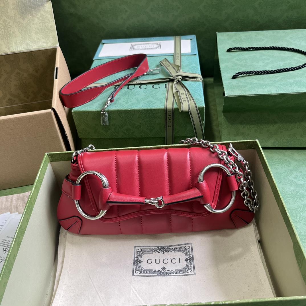 Gucci Horsebit Chain Small Shoulder Bag (27x 11.5x 5cm) - everydesigner