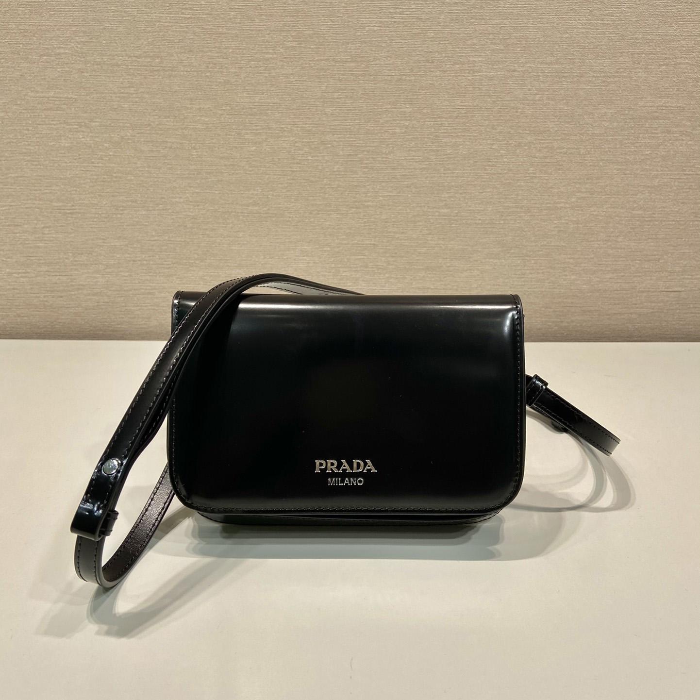 Prada Brushed Leather Mini-bag With Shoulder Strap - everydesigner