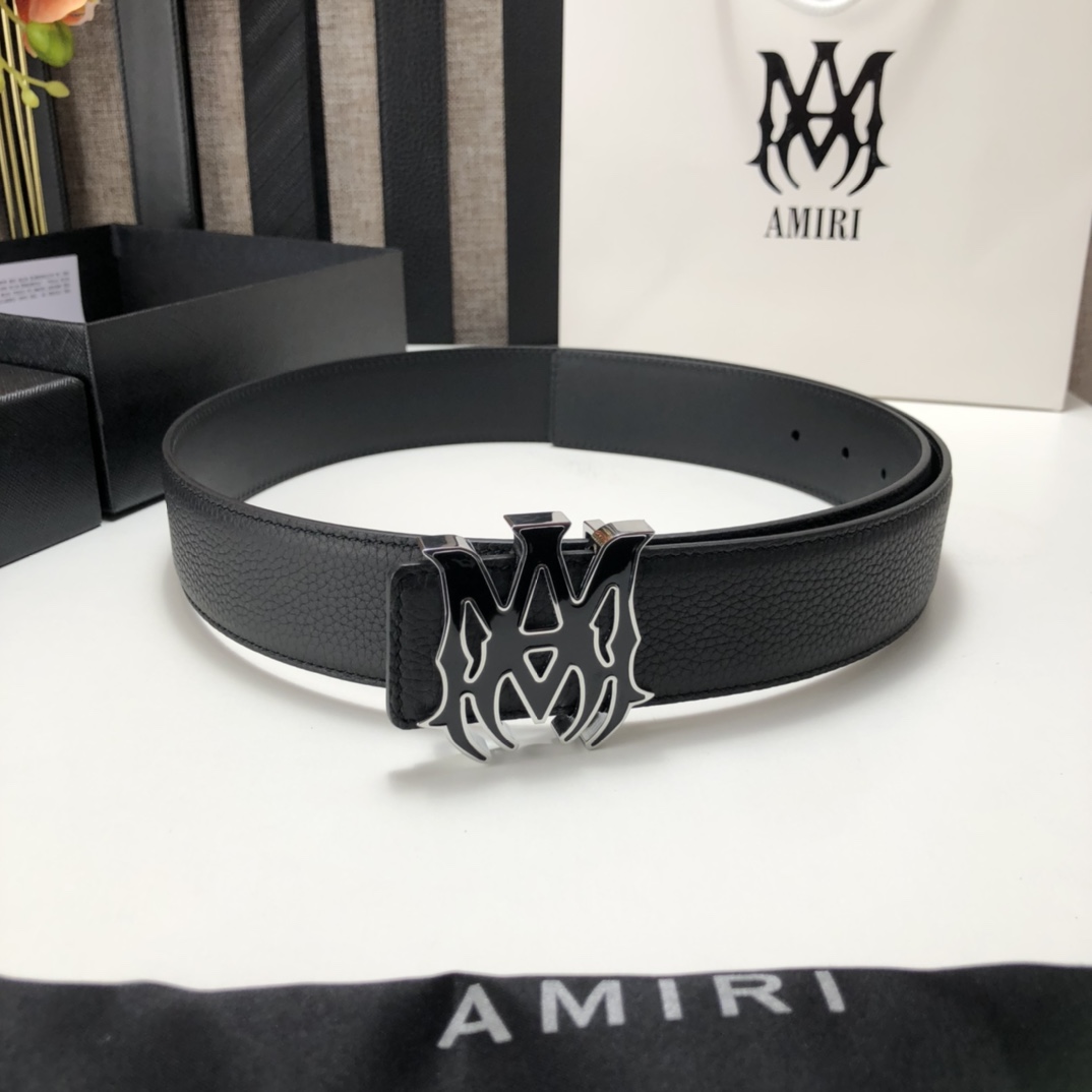 Amiri Ma Leather Belt - everydesigner