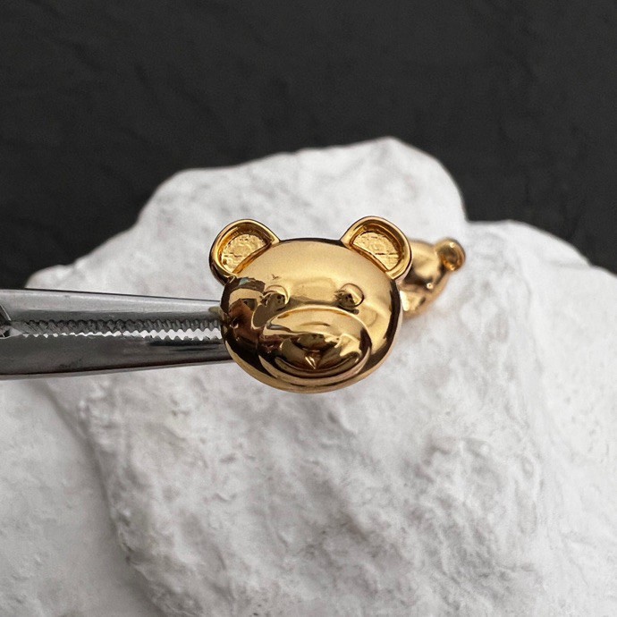 Moschino Teddy Bear Clip-on Earrings - everydesigner