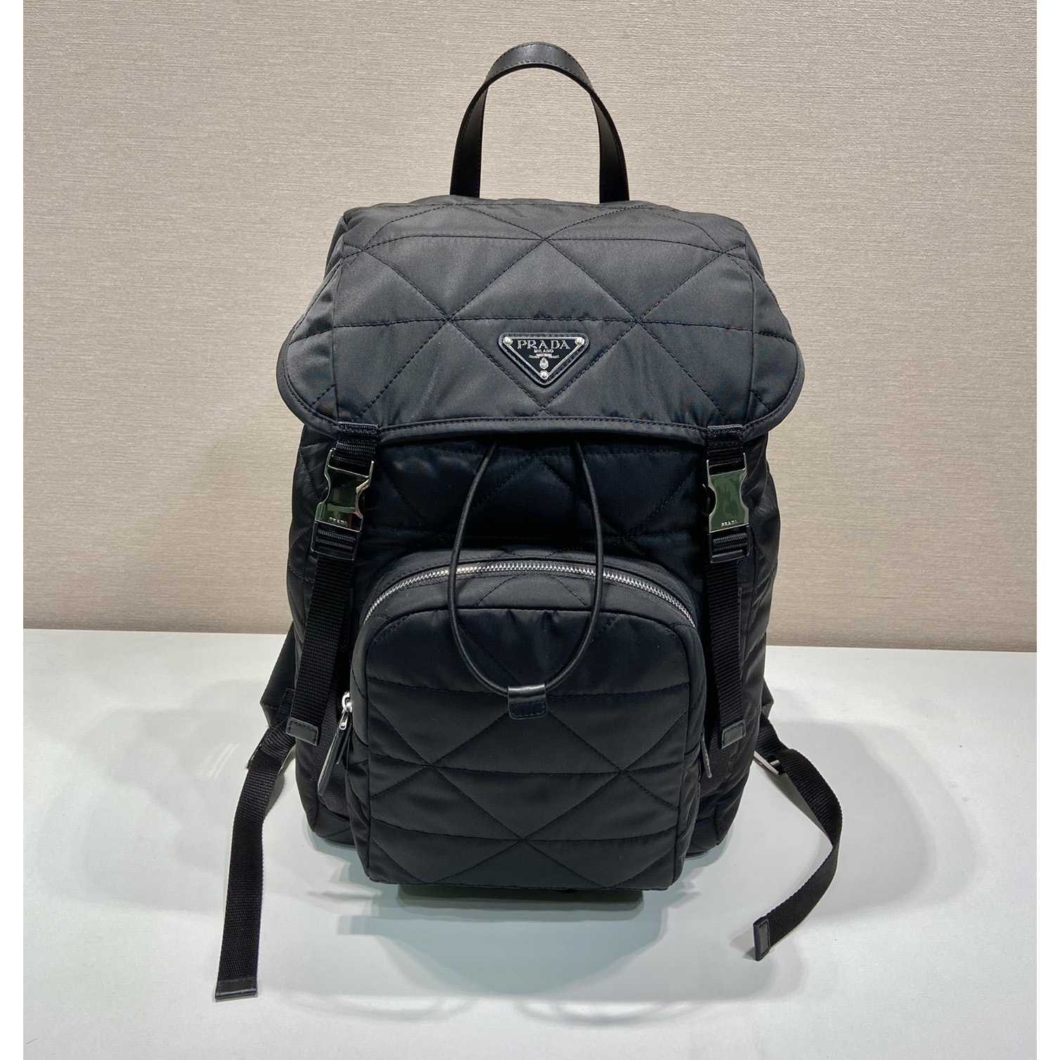 Prada Re-Nylon Backpack With Topstitching - everydesigner