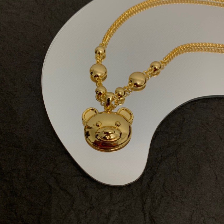 Moschino Teddy Pendant Necklace - everydesigner