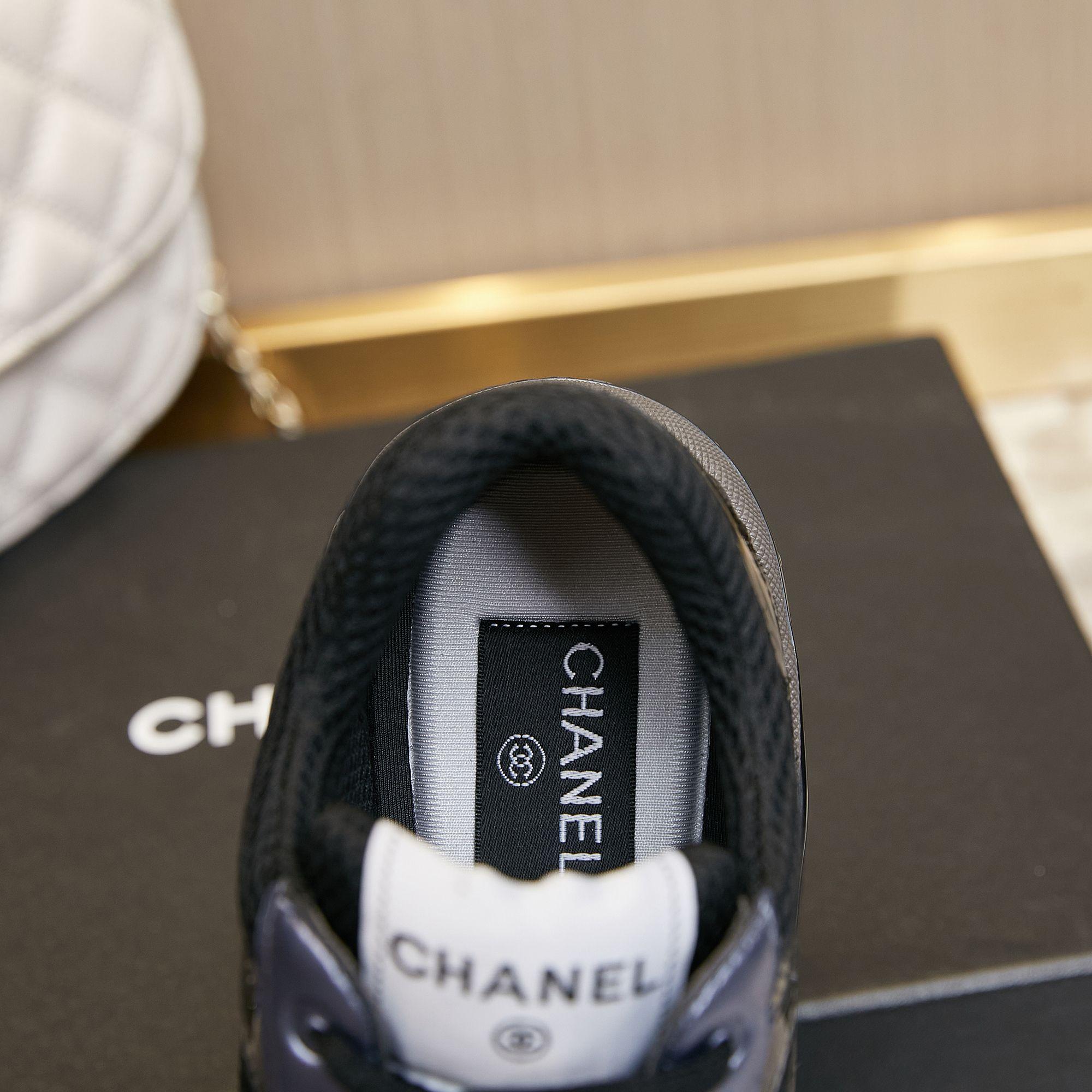 Chanel Fabric & Laminated Sneakers - everydesigner