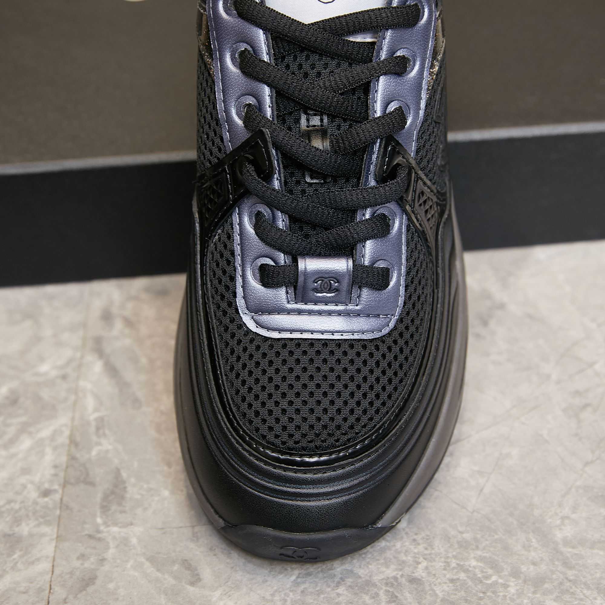 Chanel Fabric & Laminated Sneakers - everydesigner