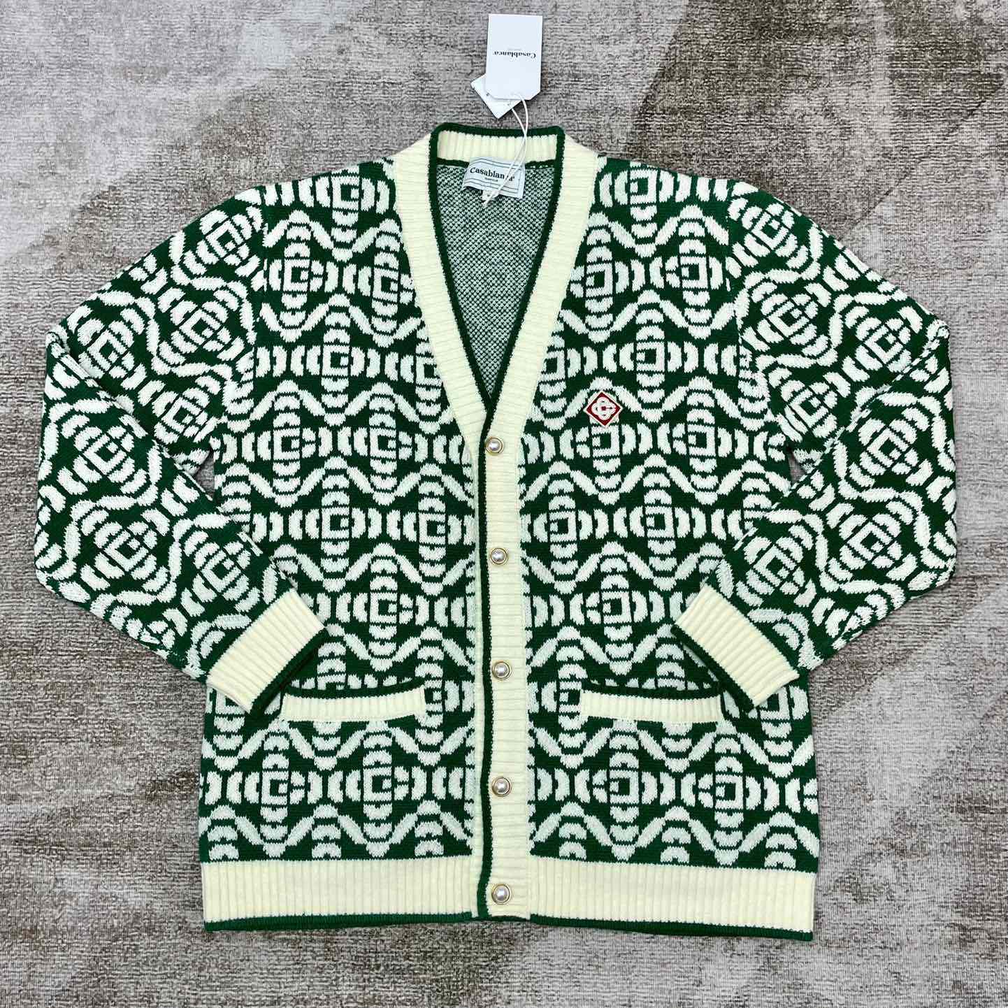 Casablanca Monogram Cardigan - everydesigner