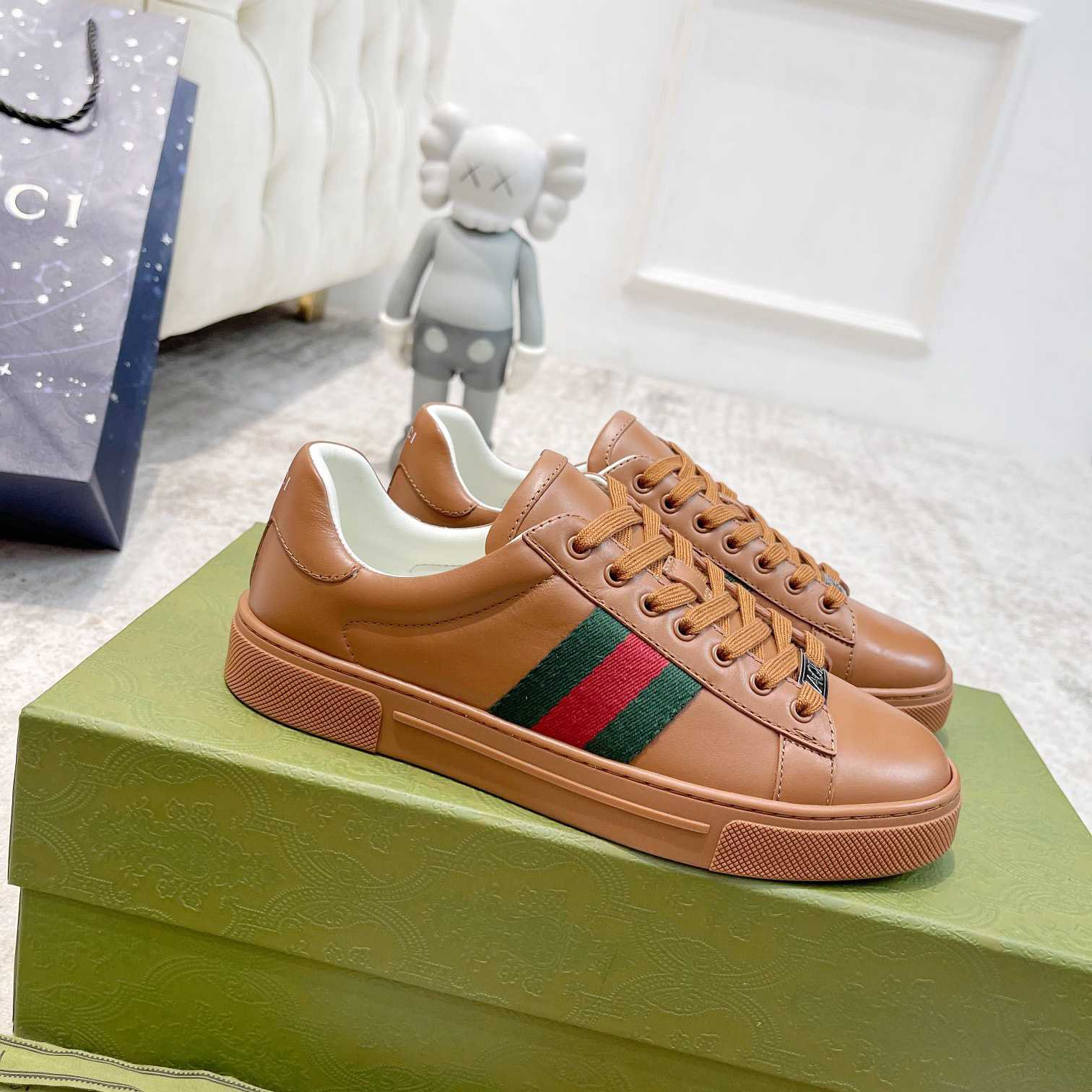 Gucci Ace Sneaker With Web (upon uk size) - everydesigner