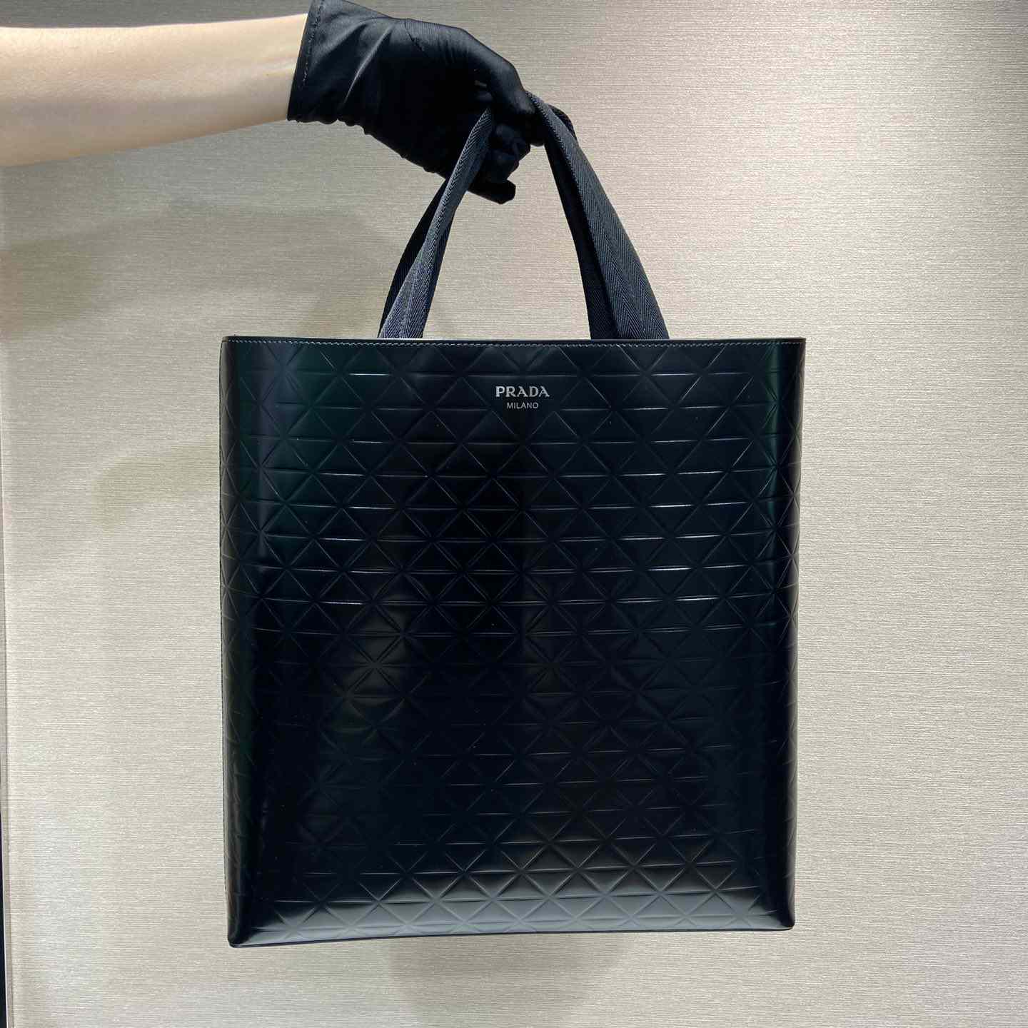 Prada Brushed Leather Tote Bag With Water Bottle - everydesigner