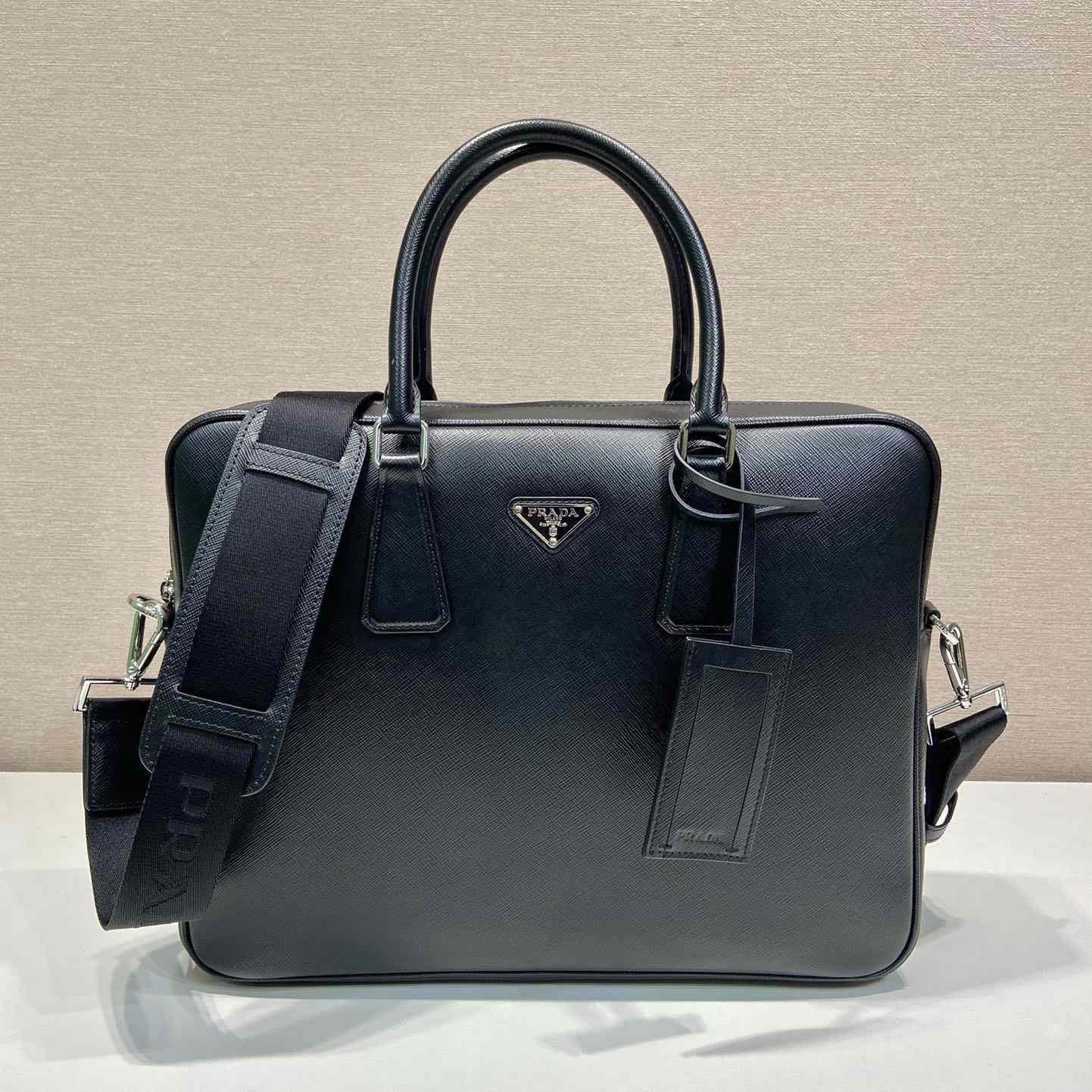 Prada Saffiano Leather Work Bag - everydesigner