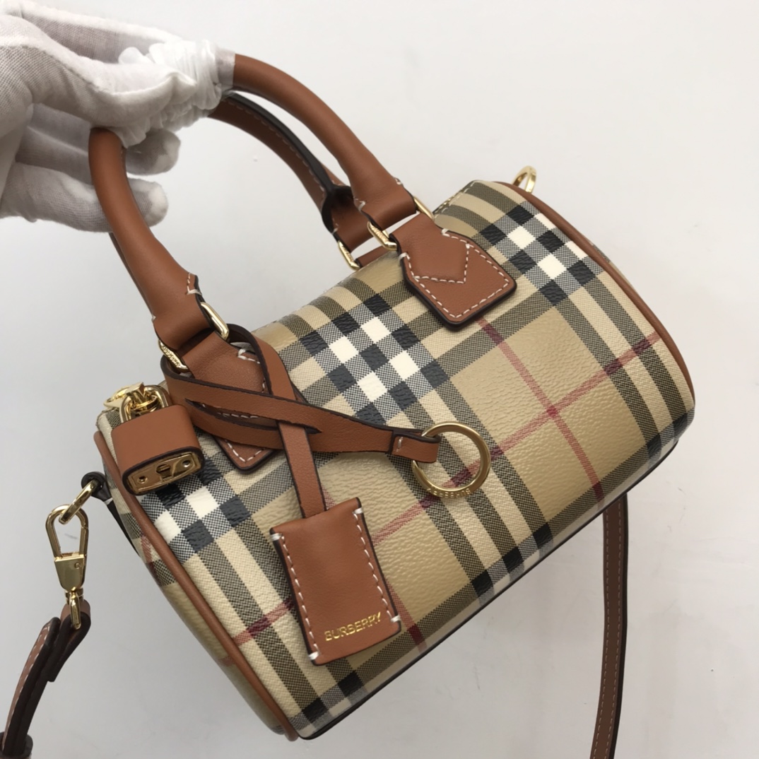 Burberry Check Mini Bowling Bag - everydesigner