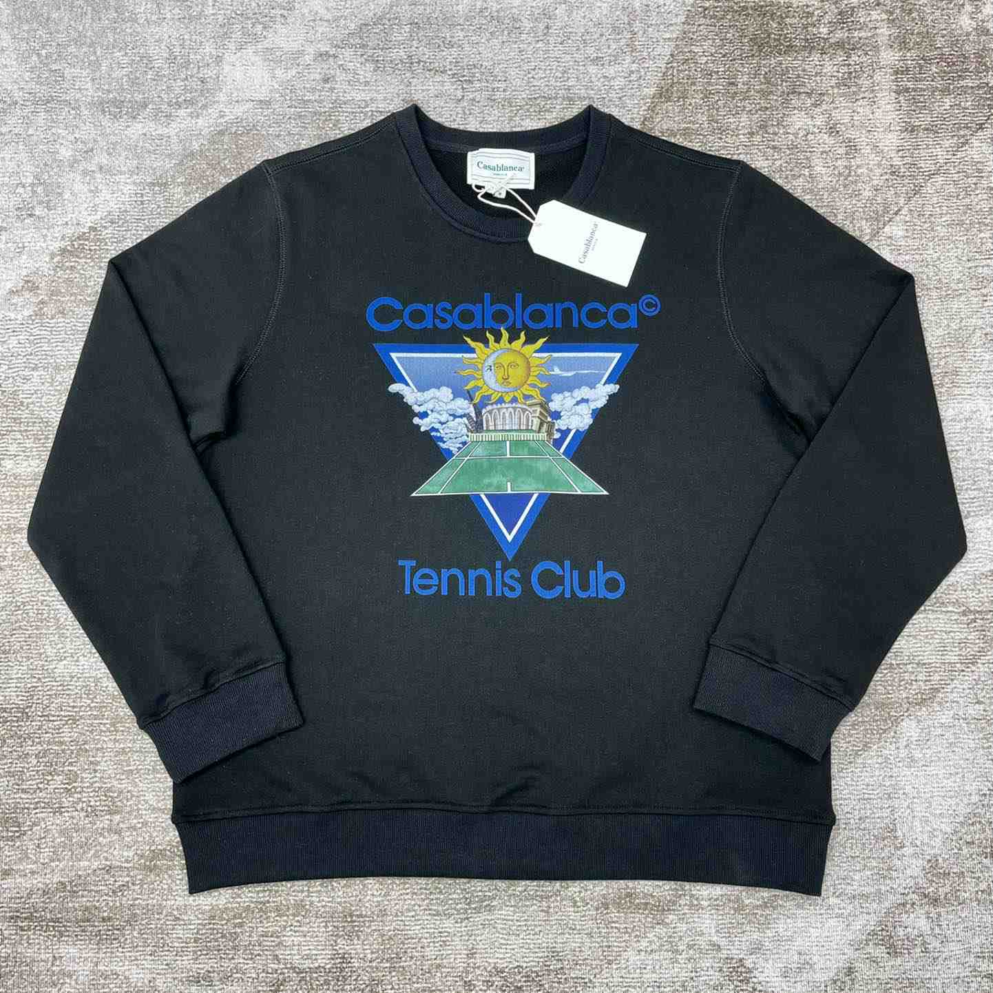 Casablanca Tennis Club Icon Printed Sweatshirt - everydesigner