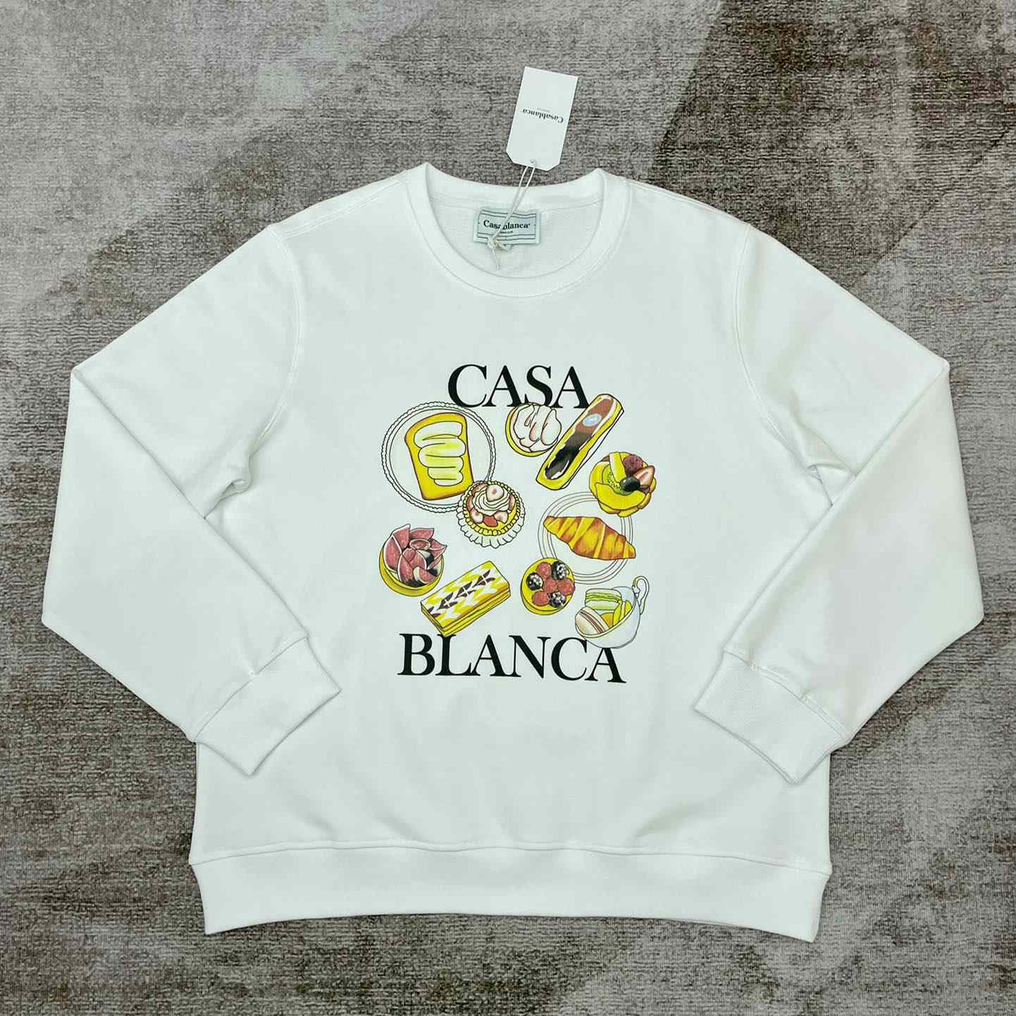 Casablanca Patisseries En Vol Printed Boyfriend Sweatshirt - everydesigner