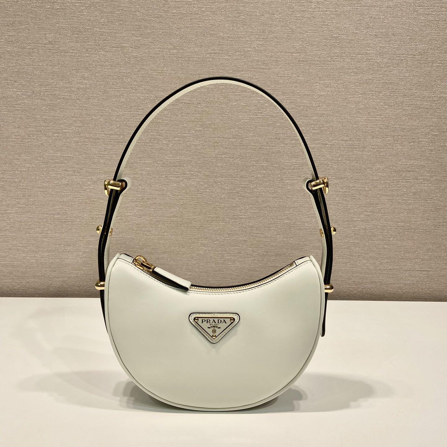 Prada Arqué Leather Mini Shoulder Bag - everydesigner