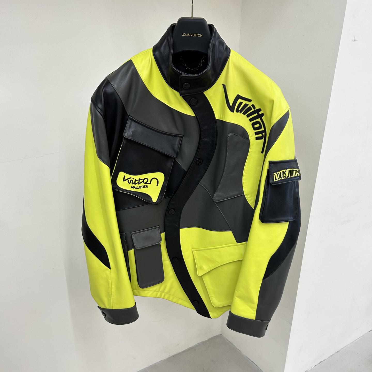 Louis Vuitton Distorted Motocycle Leather Jacket - everydesigner