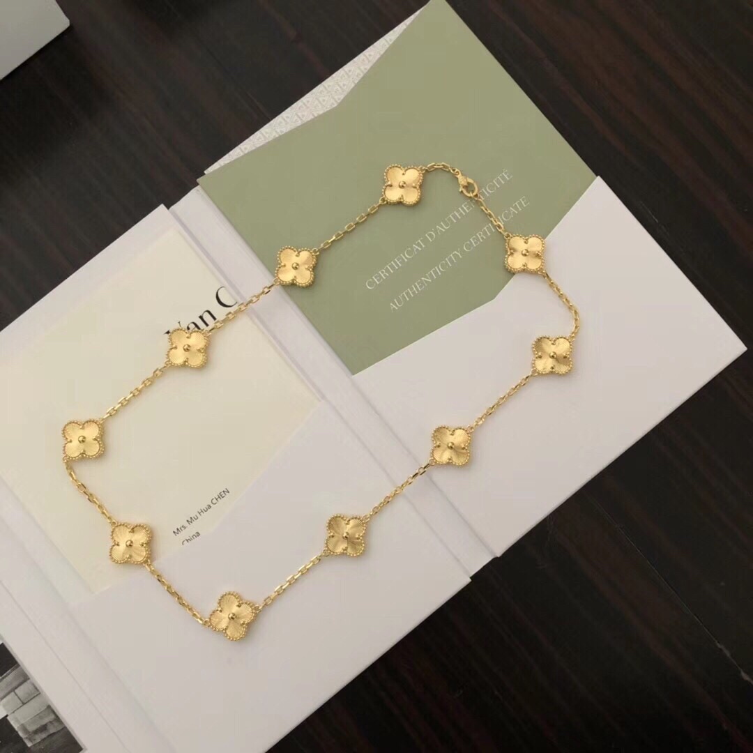 Van Cleef & Arpels Gold Alhambra Necklace - everydesigner