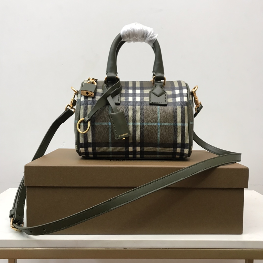 Burberry Check Mini Bowling Bag - everydesigner