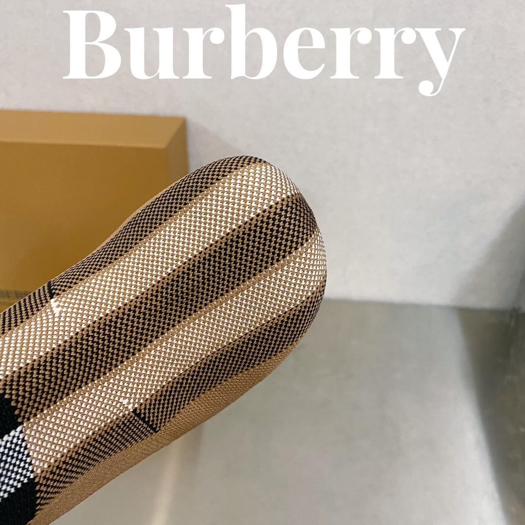 Burberry Knitted Check Sock Boots - everydesigner