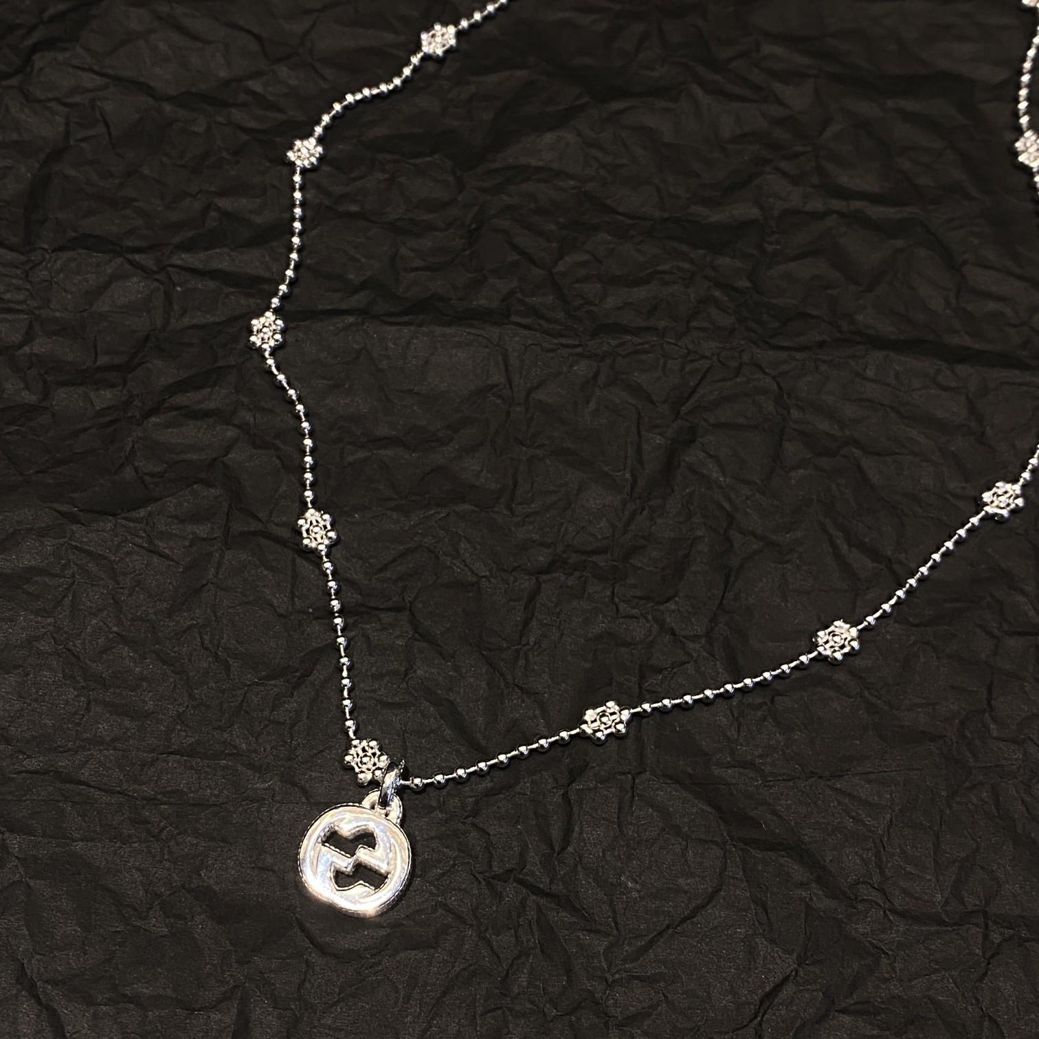 Gucci Interlocking G Necklace In Silver - everydesigner