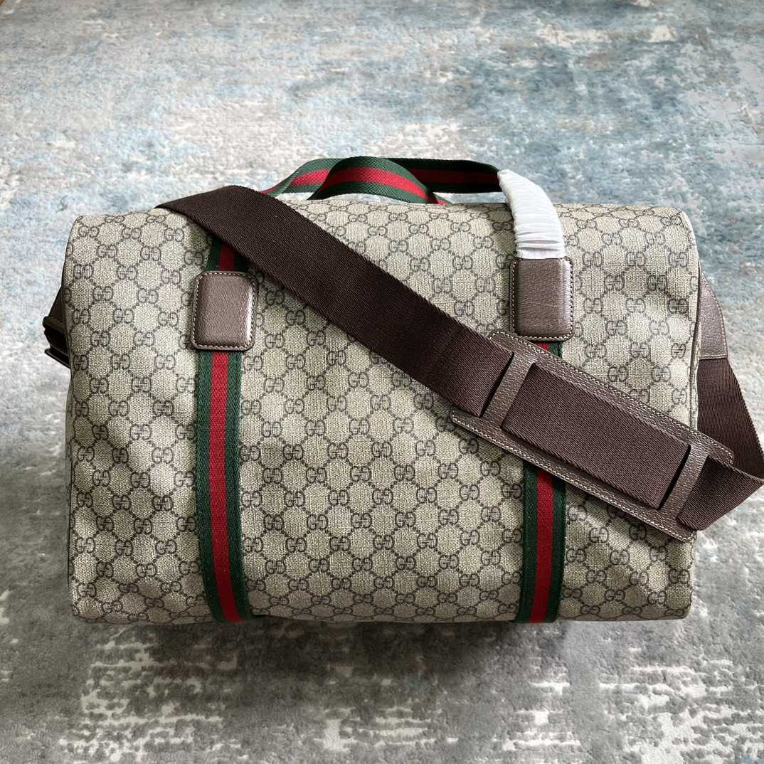 Gucci Maxi Duffle Bag With Web(45.5x 29x 27cm) - everydesigner