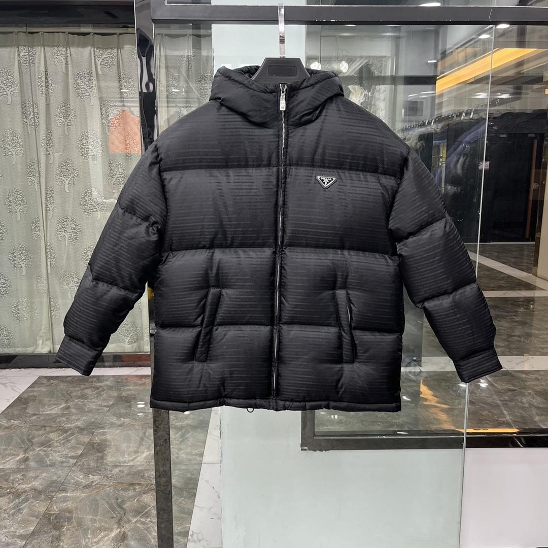 Prada Re-Nylon Hooded Down Jacket - everydesigner