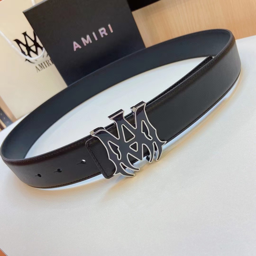 Amiri Ma Leather Belt - everydesigner