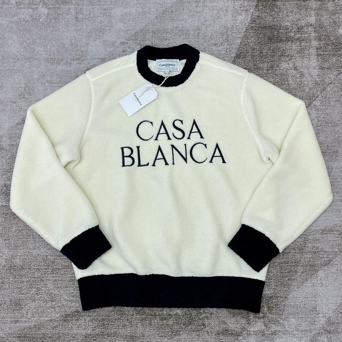 Casablanca Logo-print Fleece Jumper - everydesigner